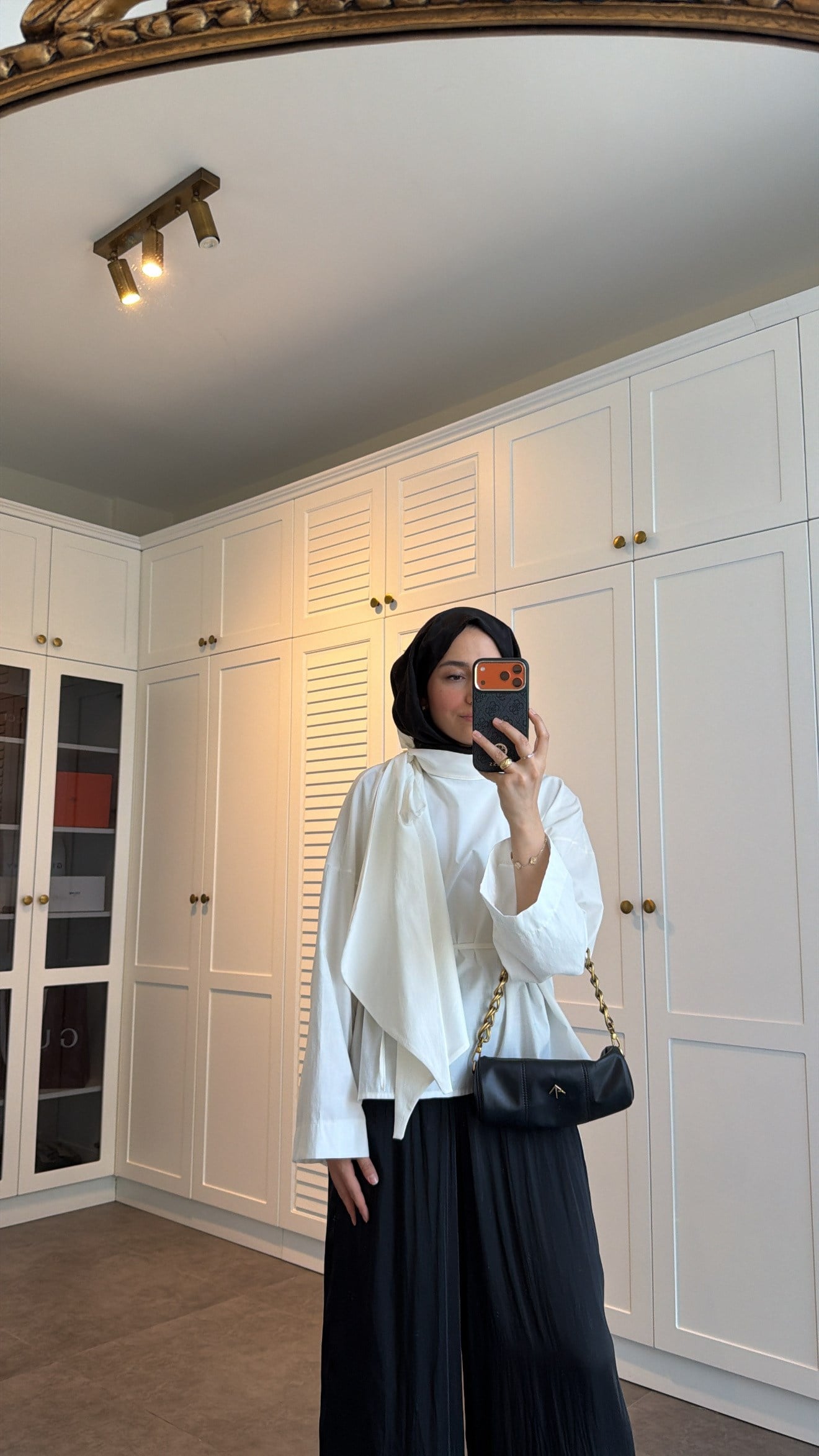 Lina Bağlama Detaylı Gömlek Beyaz