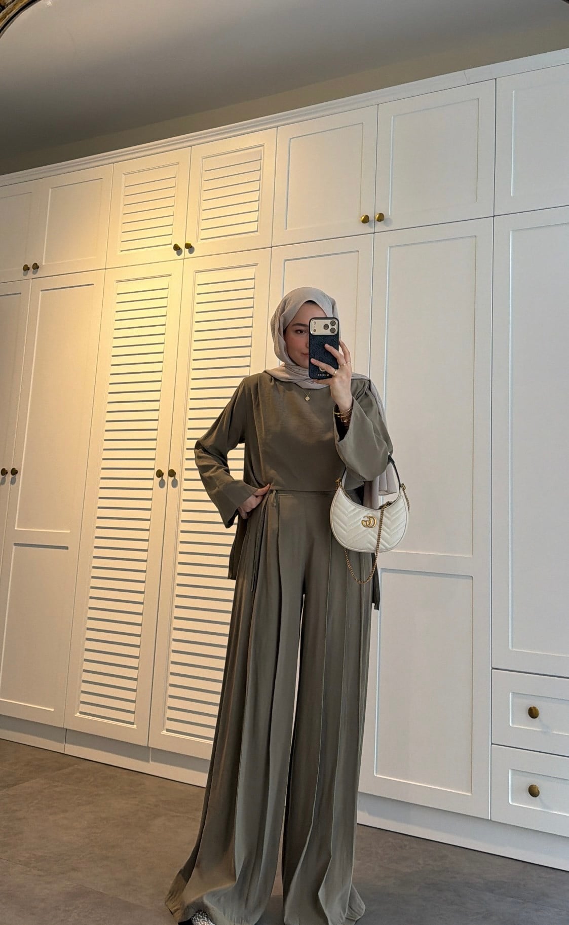 Luna Bağcıklı Takım Olive