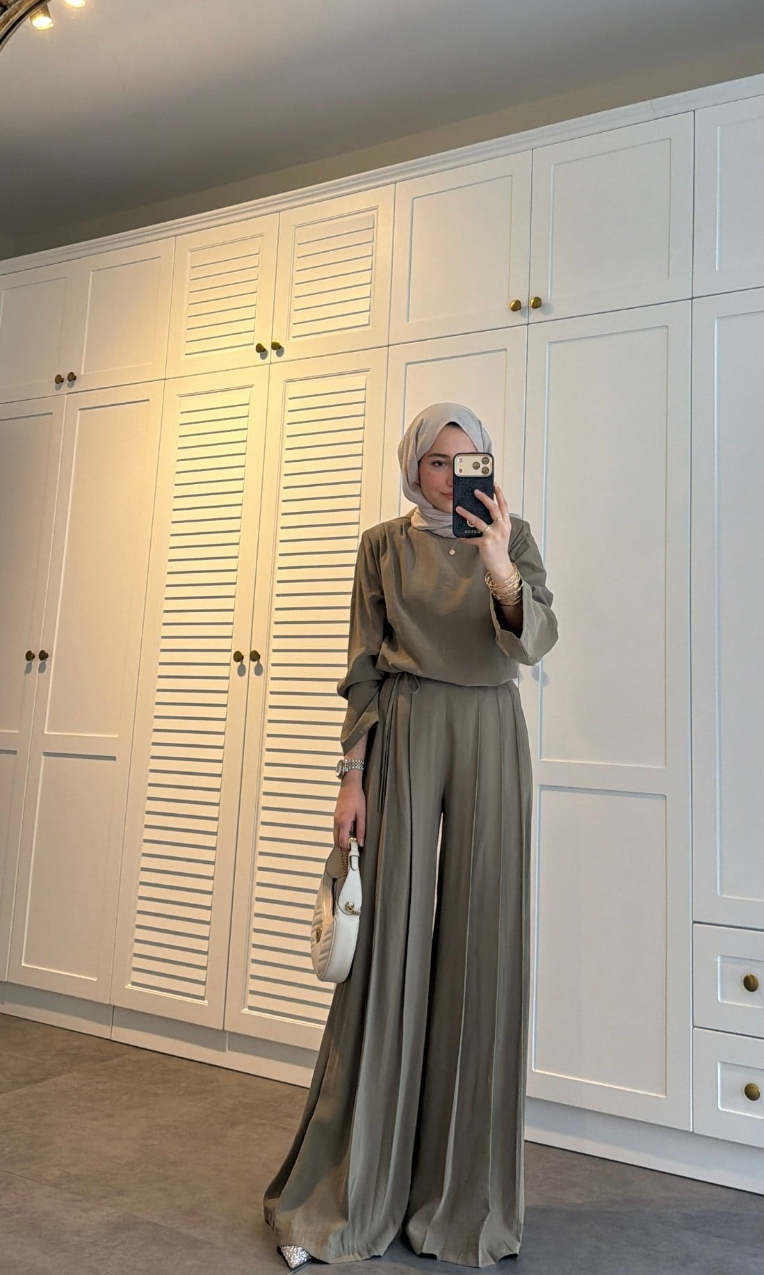 Luna Bağcıklı Takım Olive