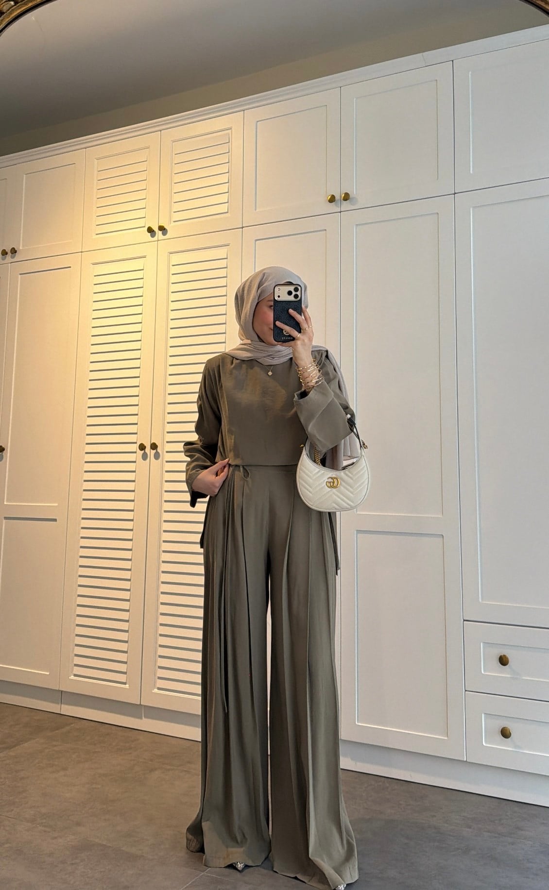 Luna Bağcıklı Takım Olive