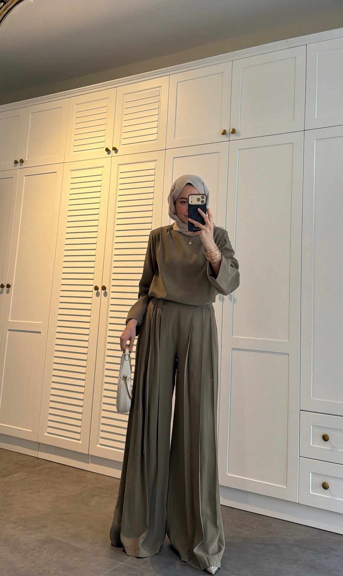 Luna Bağcıklı Takım Olive