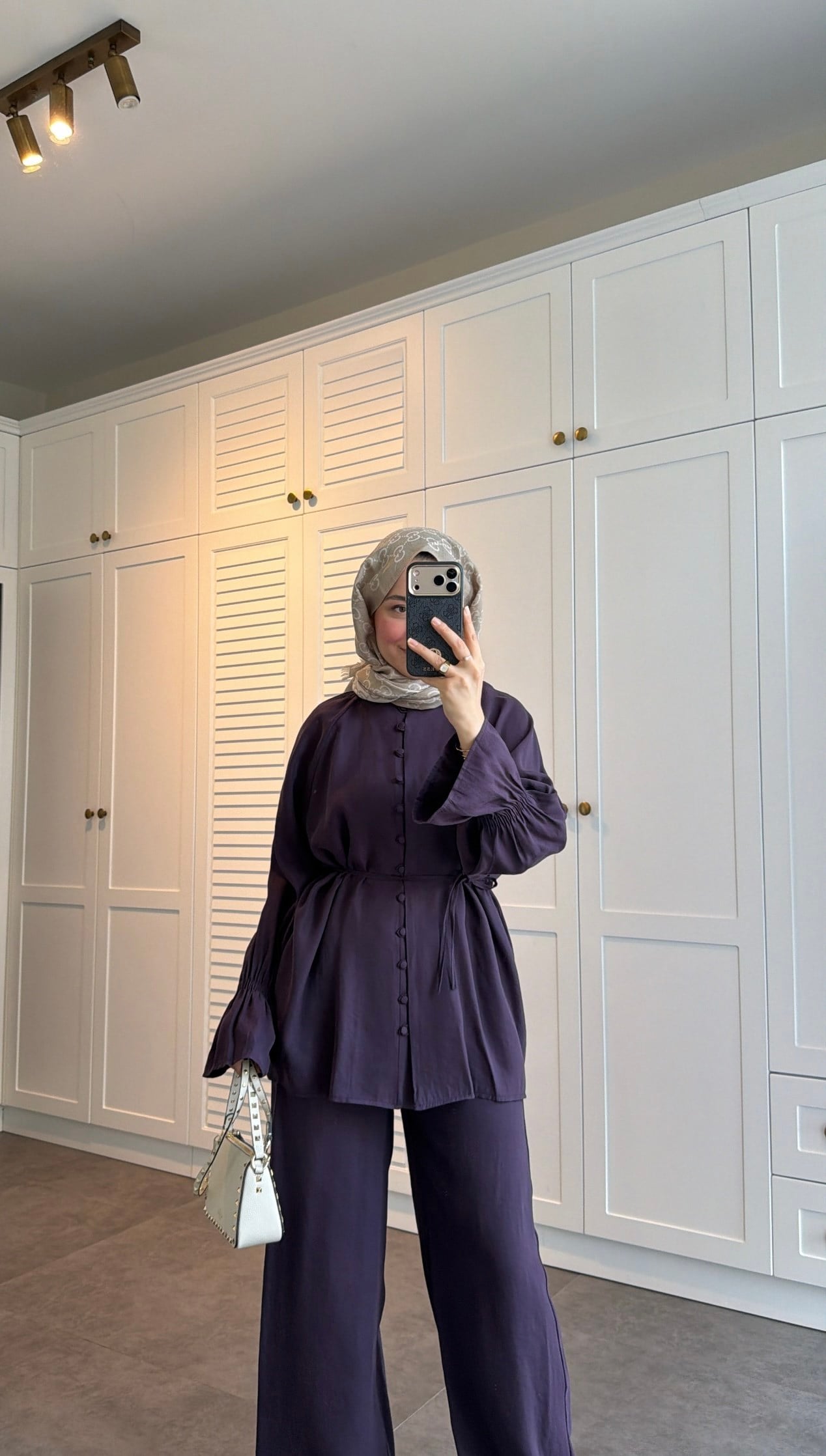 Milano Düğmeli Oversize Takım Burgonya