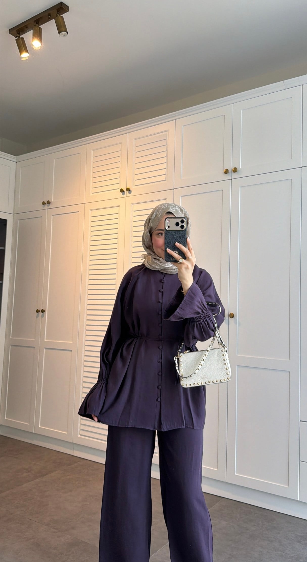 Milano Düğmeli Oversize Takım Burgonya