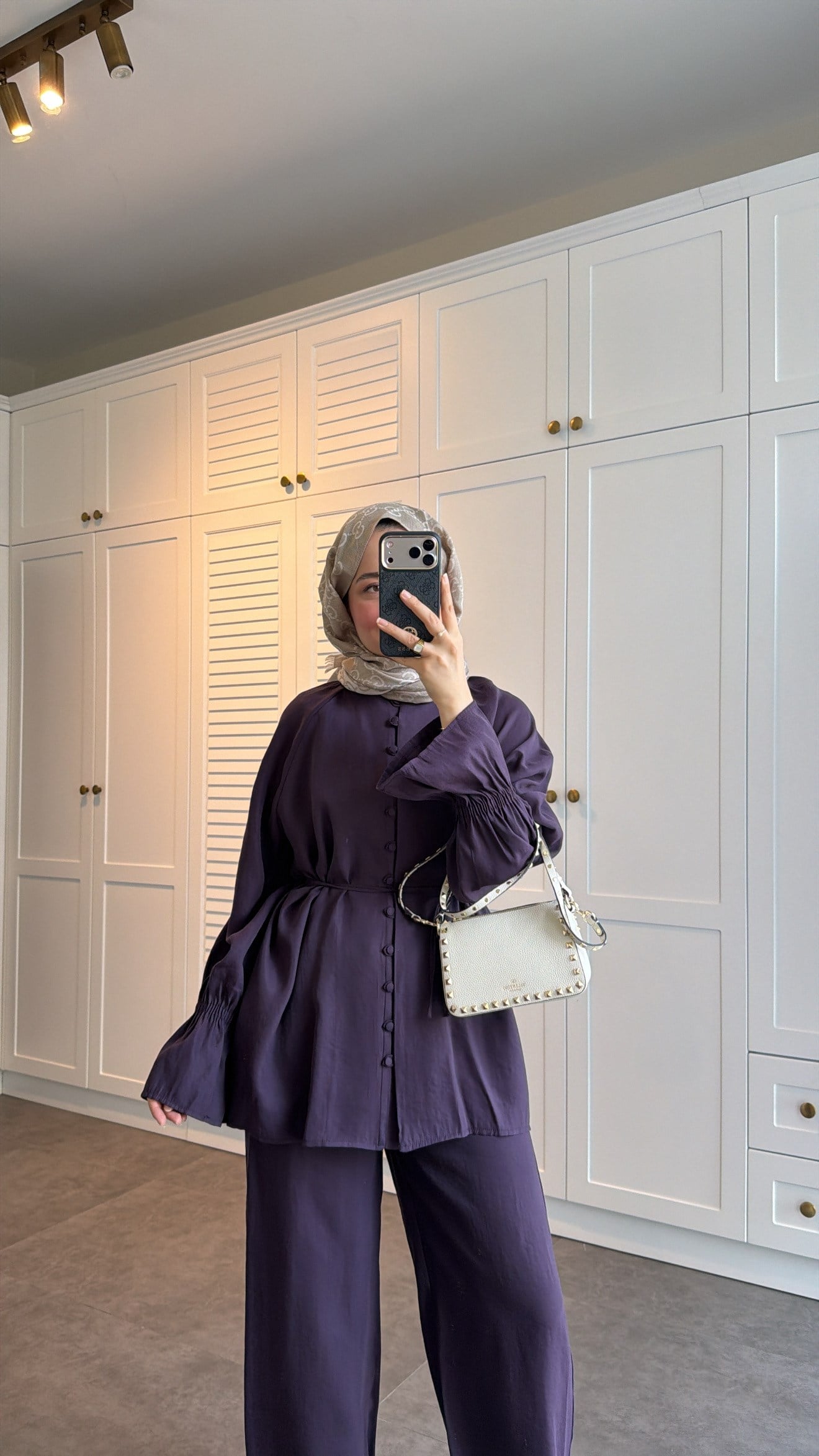 Milano Düğmeli Oversize Takım Burgonya
