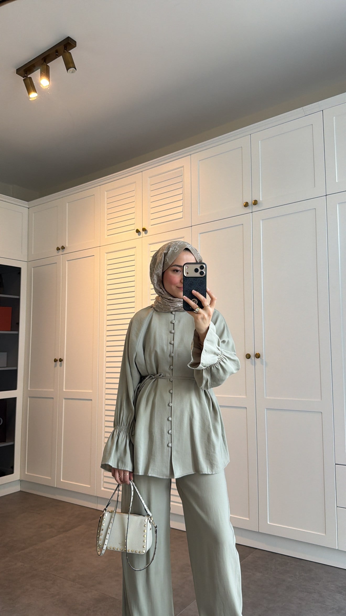 Milano Düğmeli Oversize Takım Mint