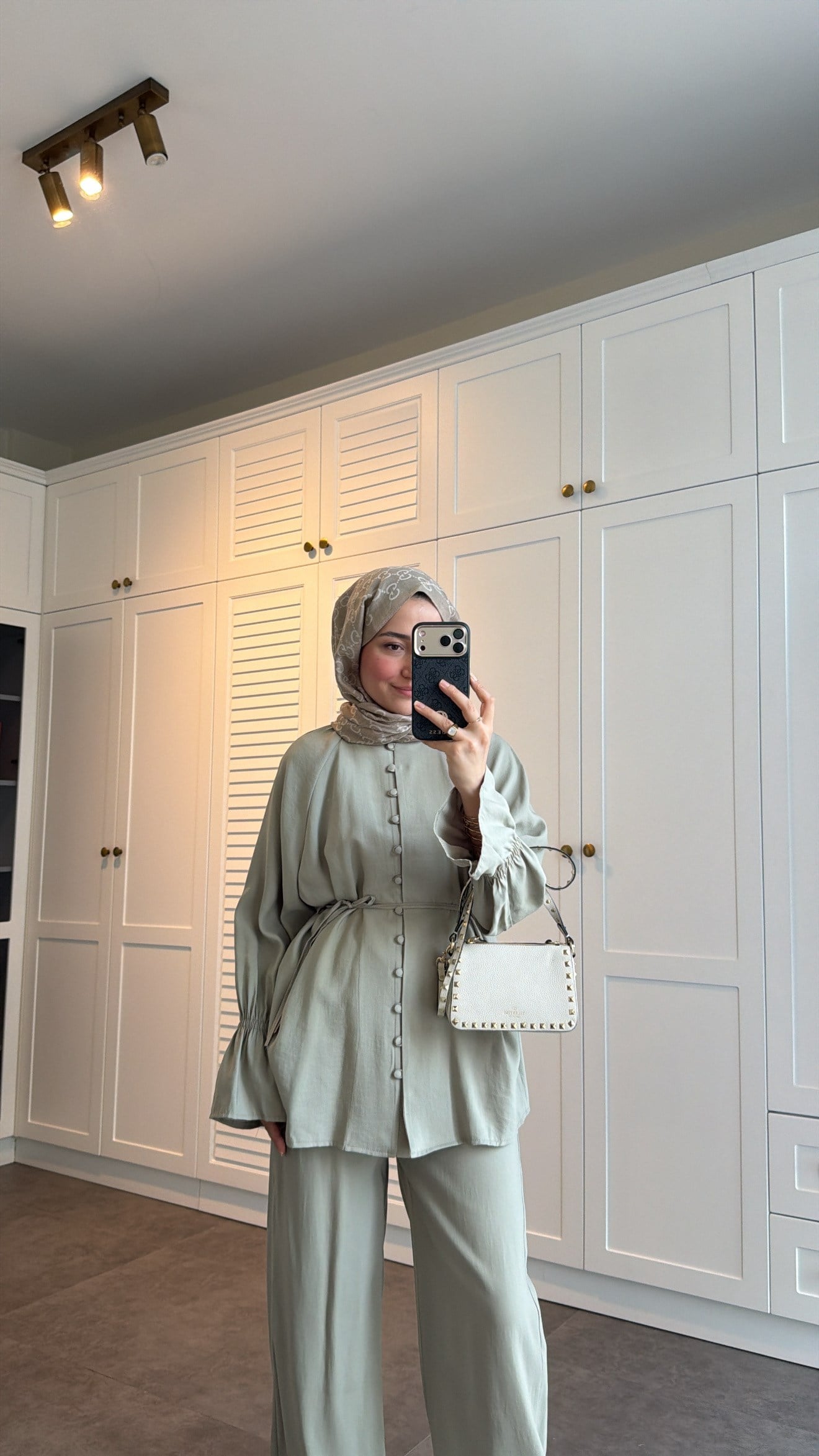 Milano Düğmeli Oversize Takım Mint