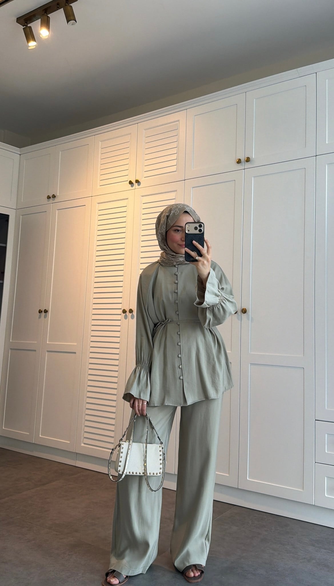 Milano Düğmeli Oversize Takım Mint