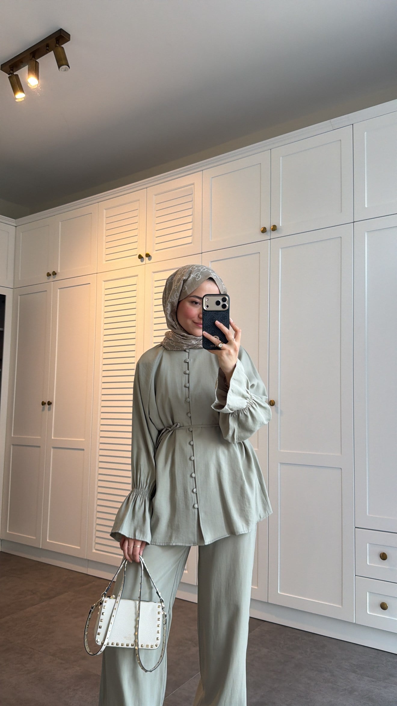 Milano Düğmeli Oversize Takım Mint