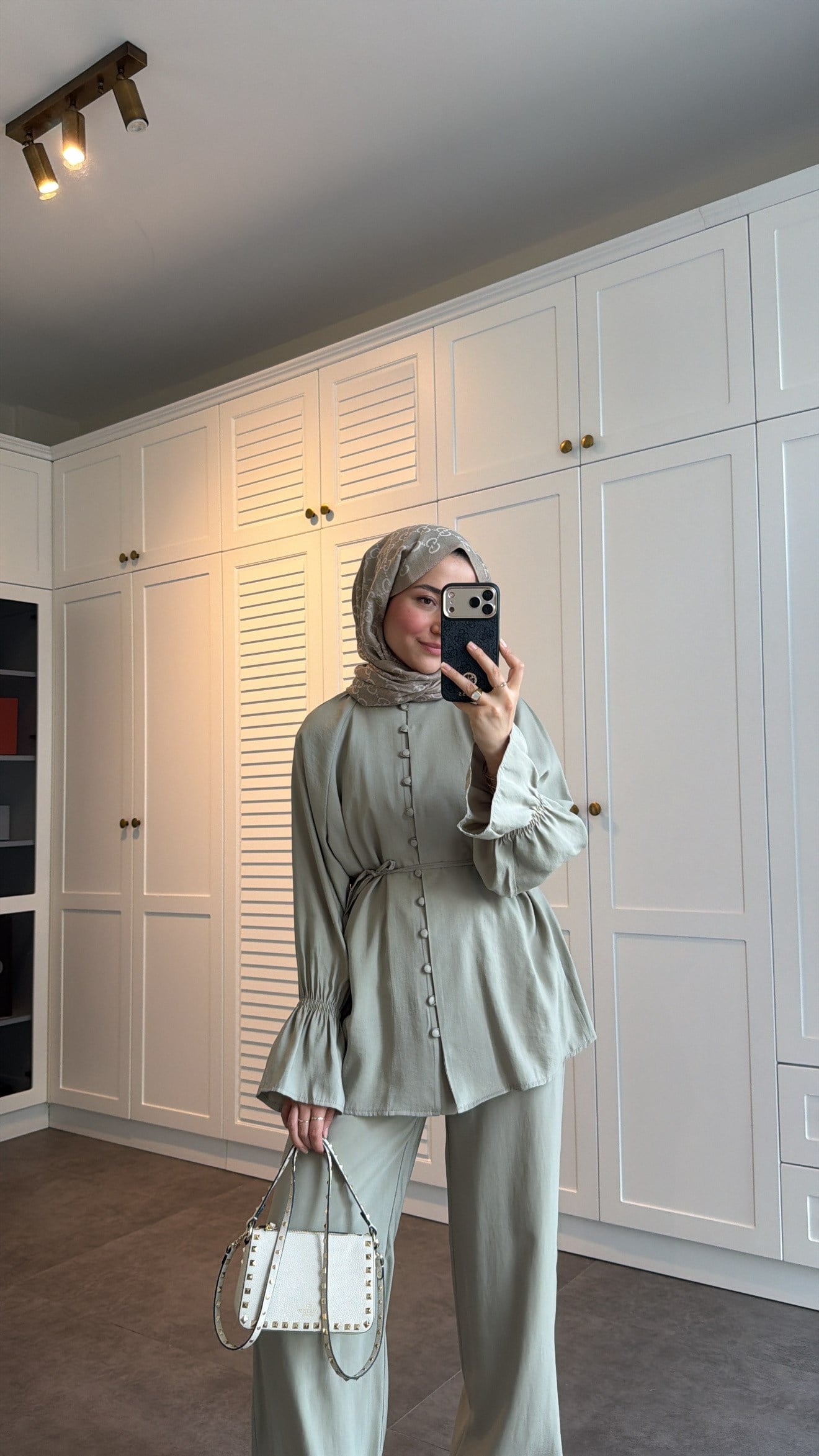 Milano Düğmeli Oversize Takım Mint