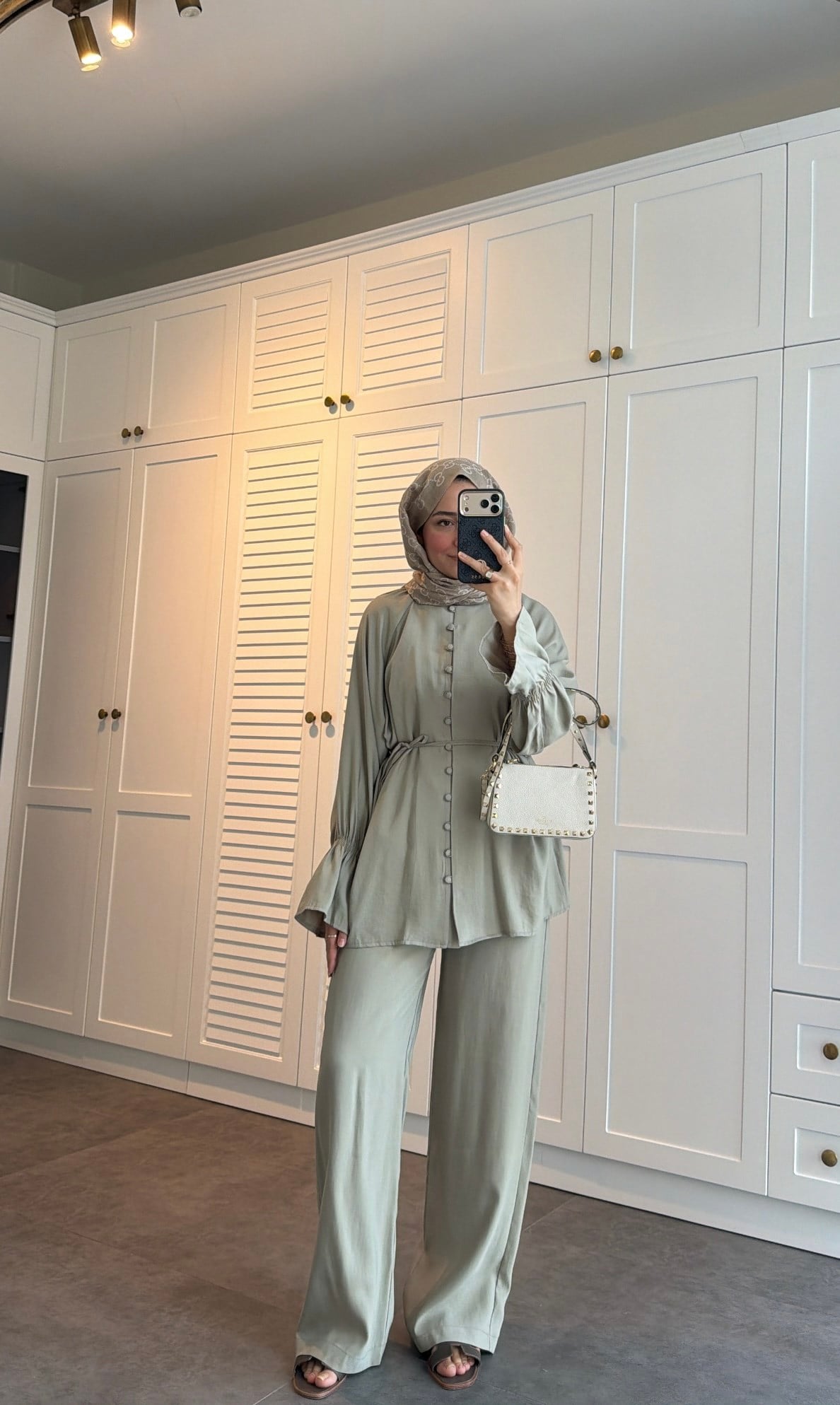 Milano Düğmeli Oversize Takım Mint