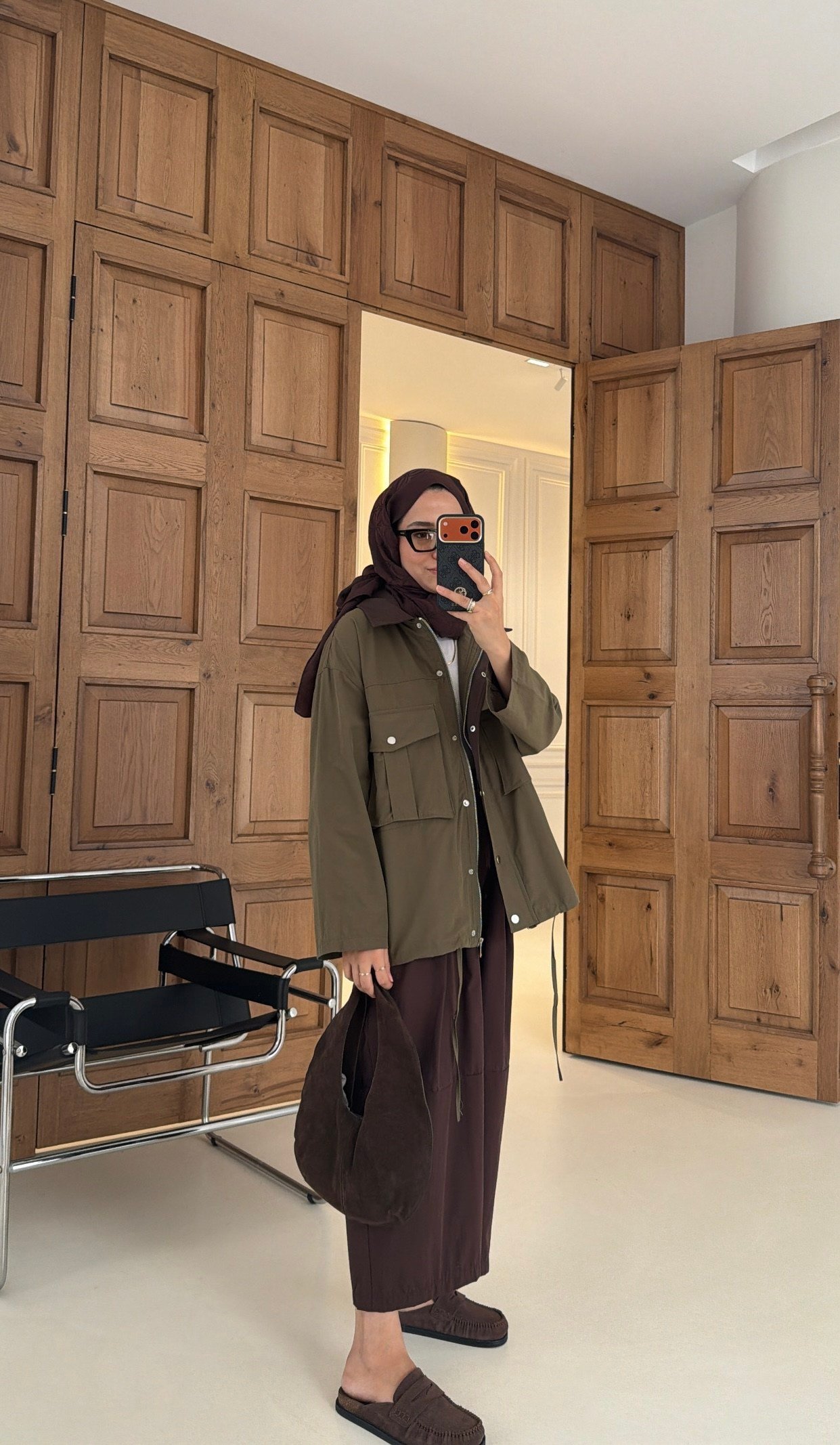 Mng Kontrast Yakalı Premium Oversize Ceket Haki