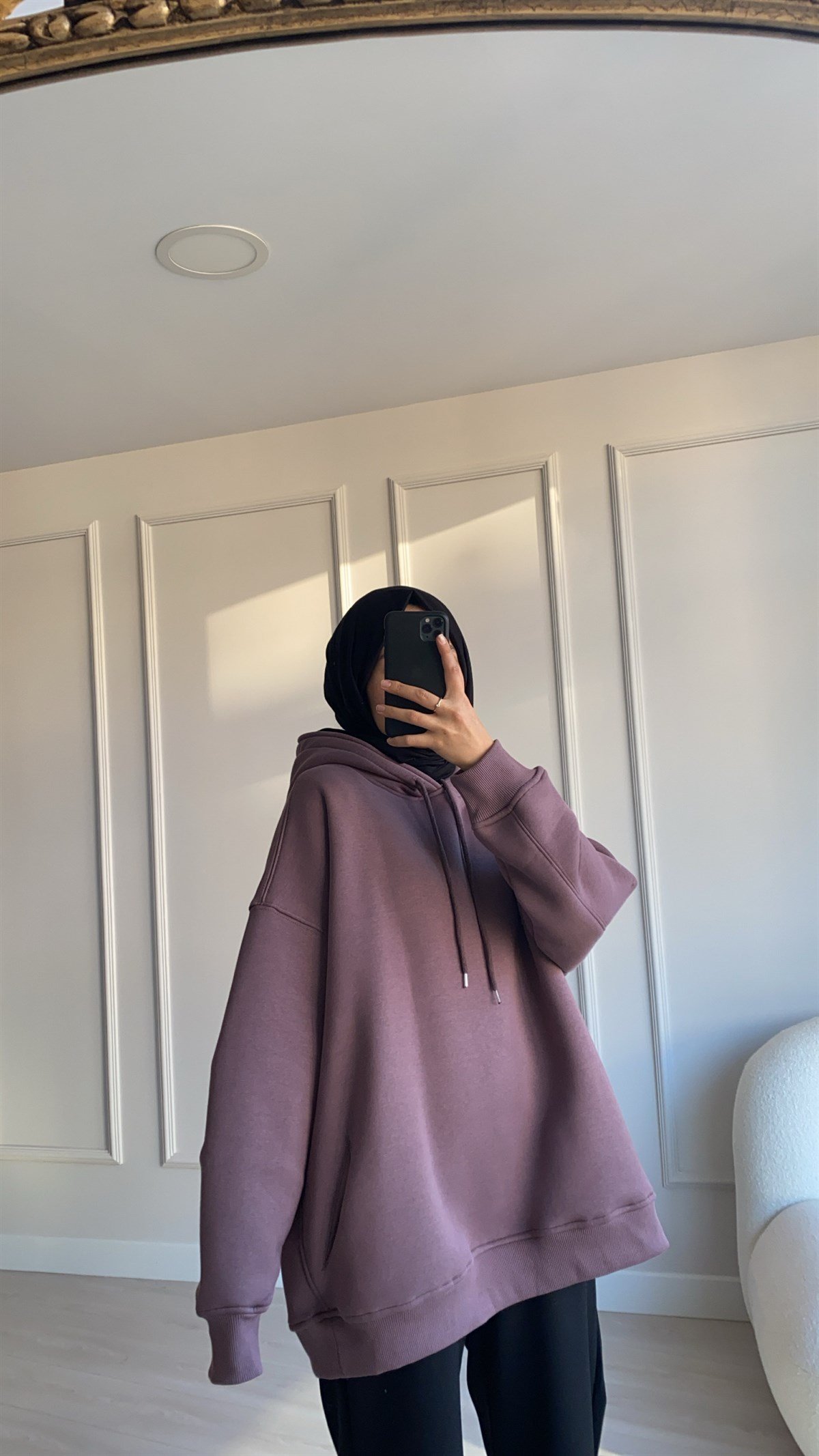 Mürdüm Oversize Sweatshirt 