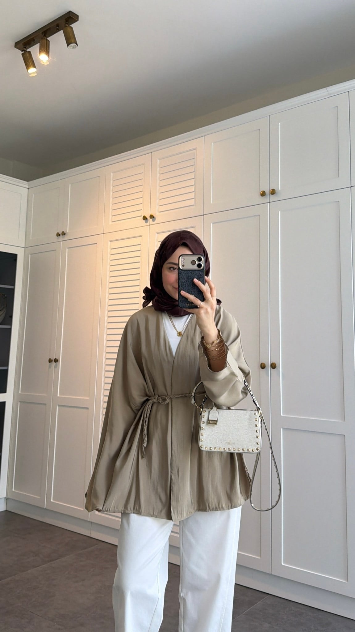 Örgü Bağlama Detay Kimono 