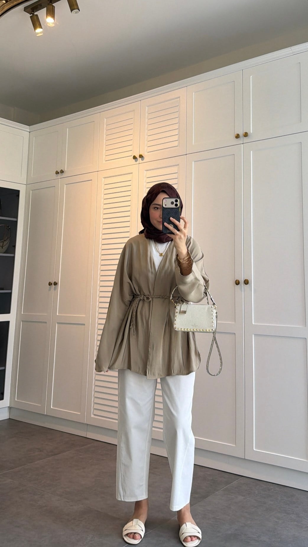 Örgü Bağlama Detay Kimono 