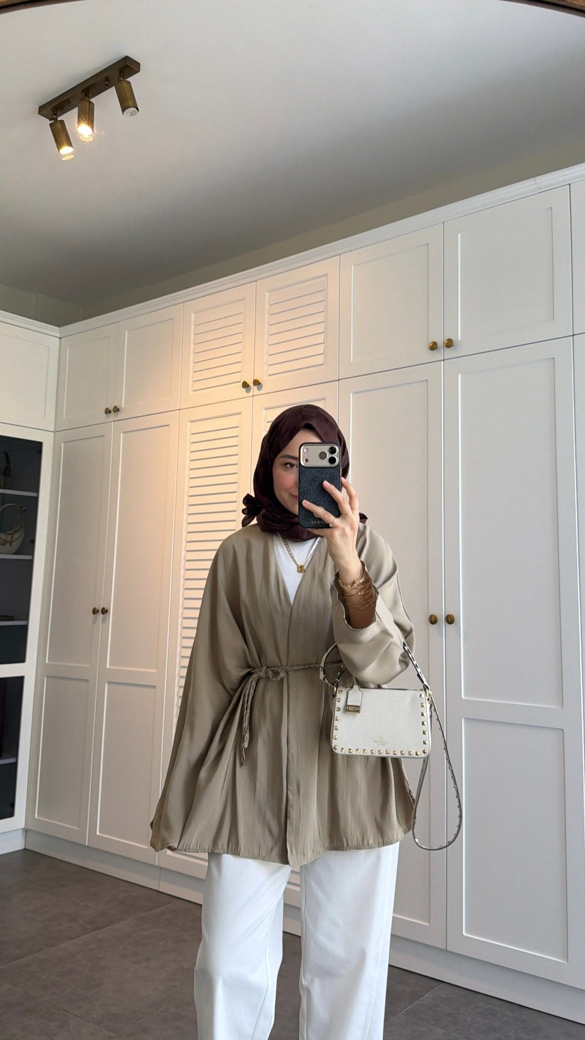 Örgü Bağlama Detay Kimono 
