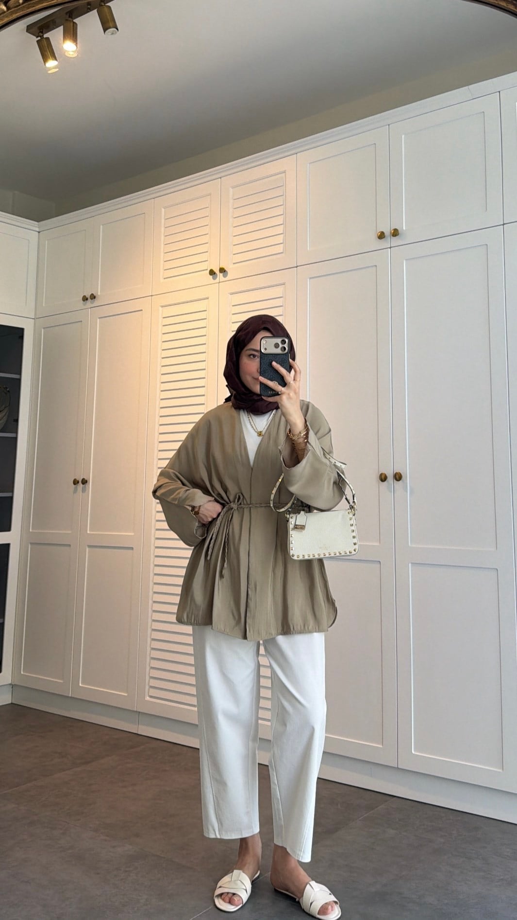 Örgü Bağlama Detay Kimono 