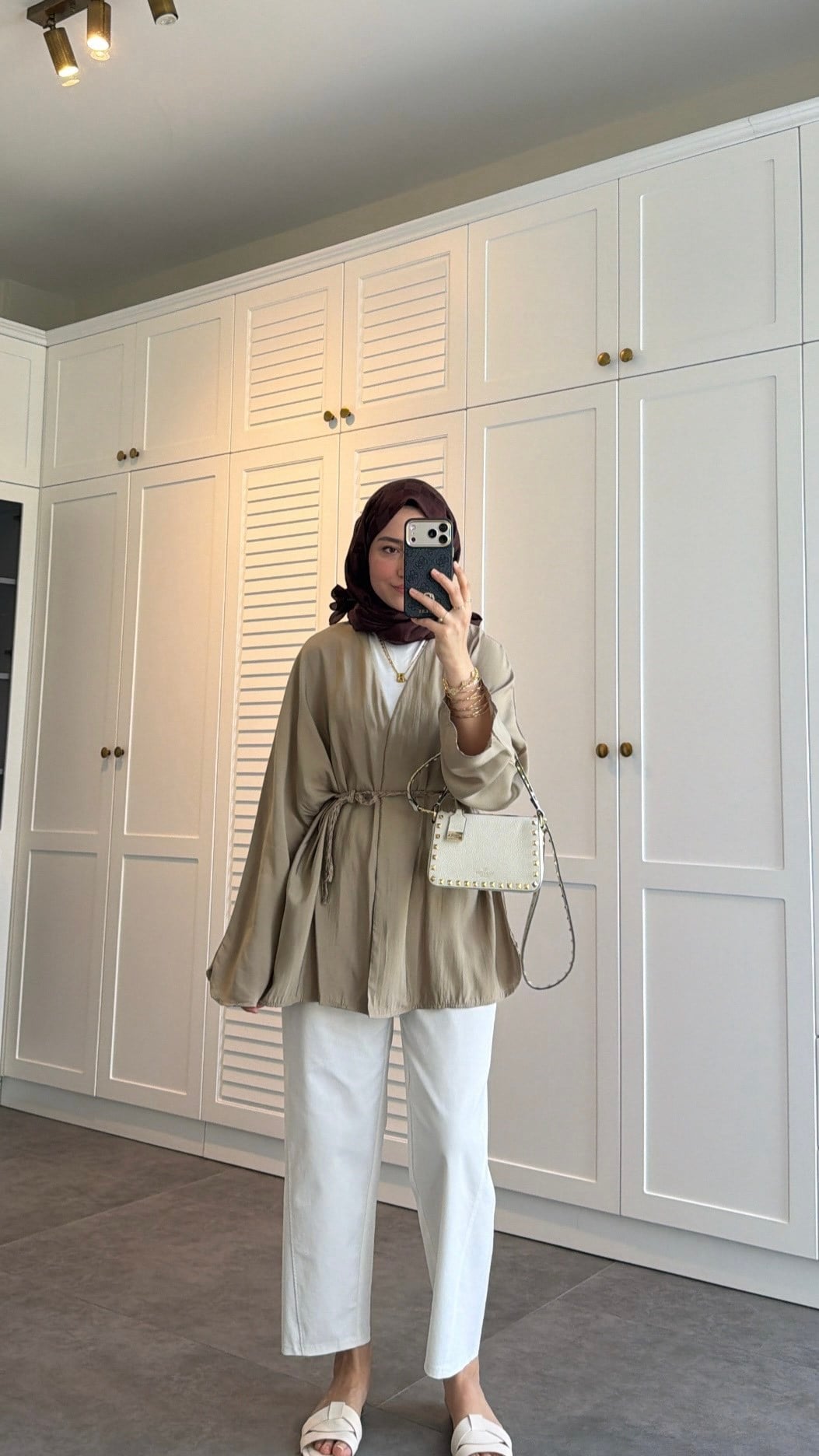 Örgü Bağlama Detay Kimono 