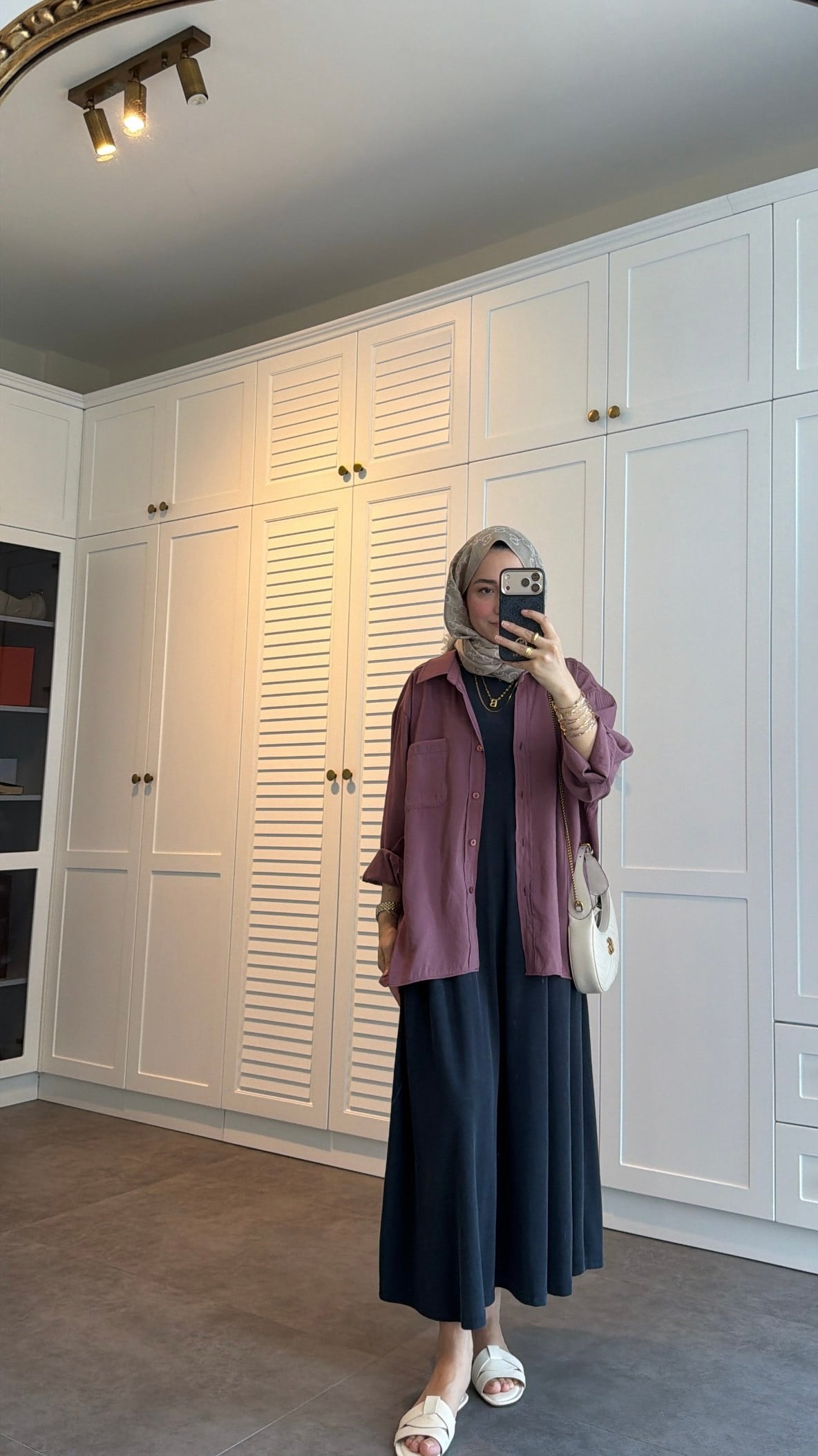 Oversize Basic Gömlek Mürdüm