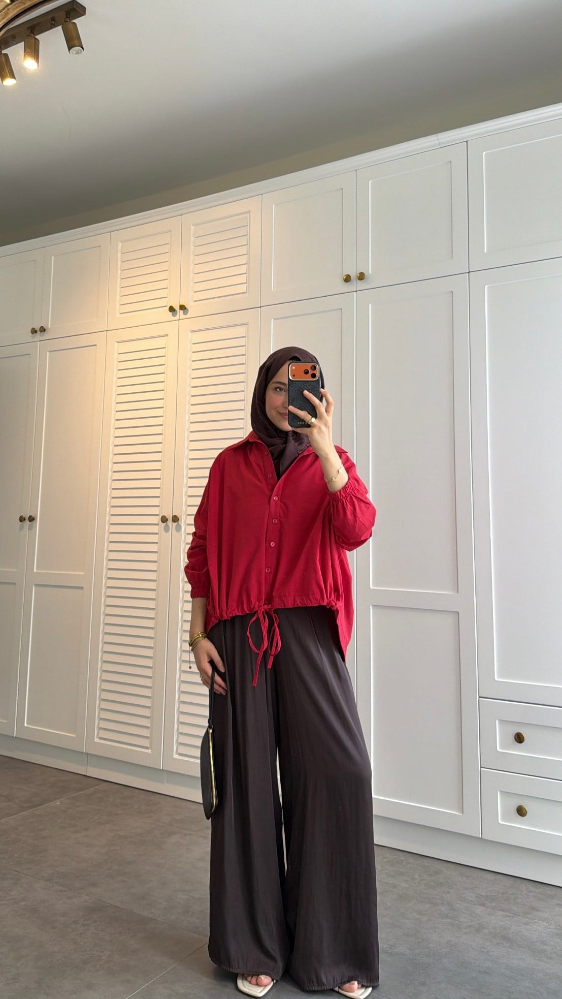 Oversize Büzgülü Gömlek 