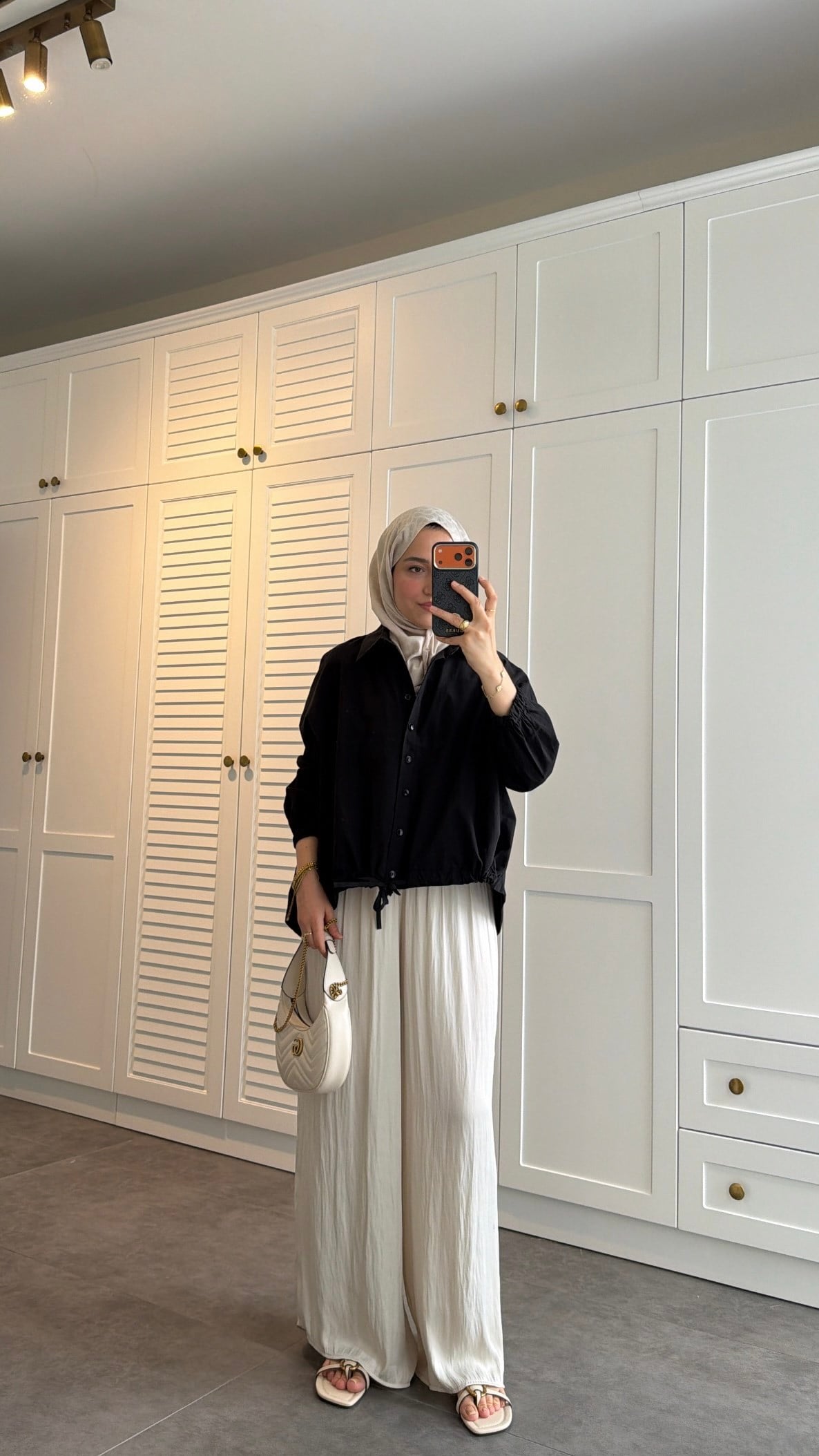 Oversize Büzgülü Gömlek  Siyah