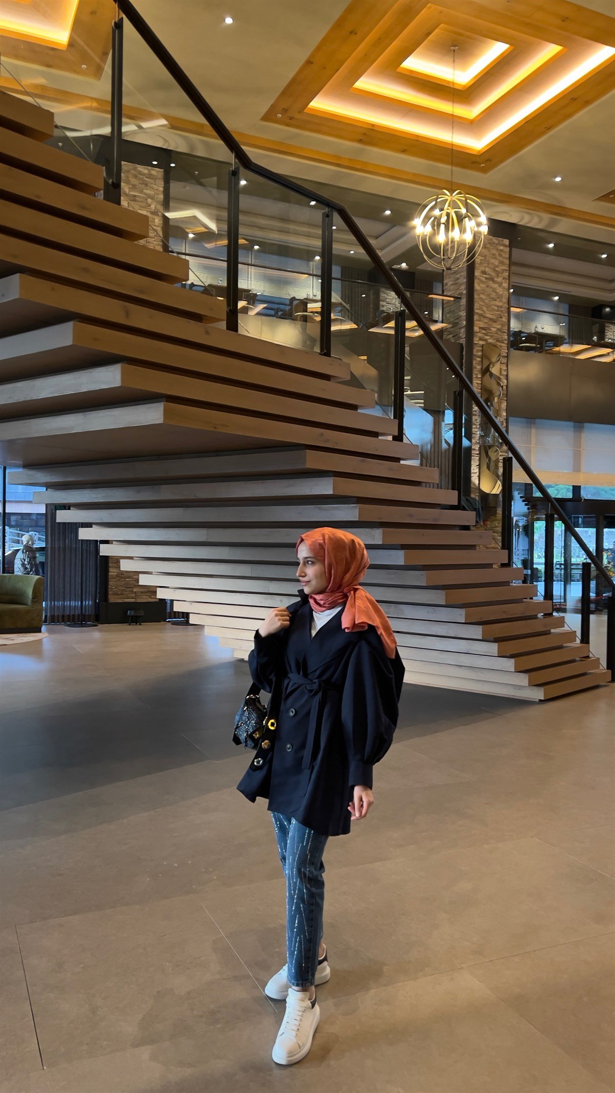 Oversize Düğme Detaylı Trenç