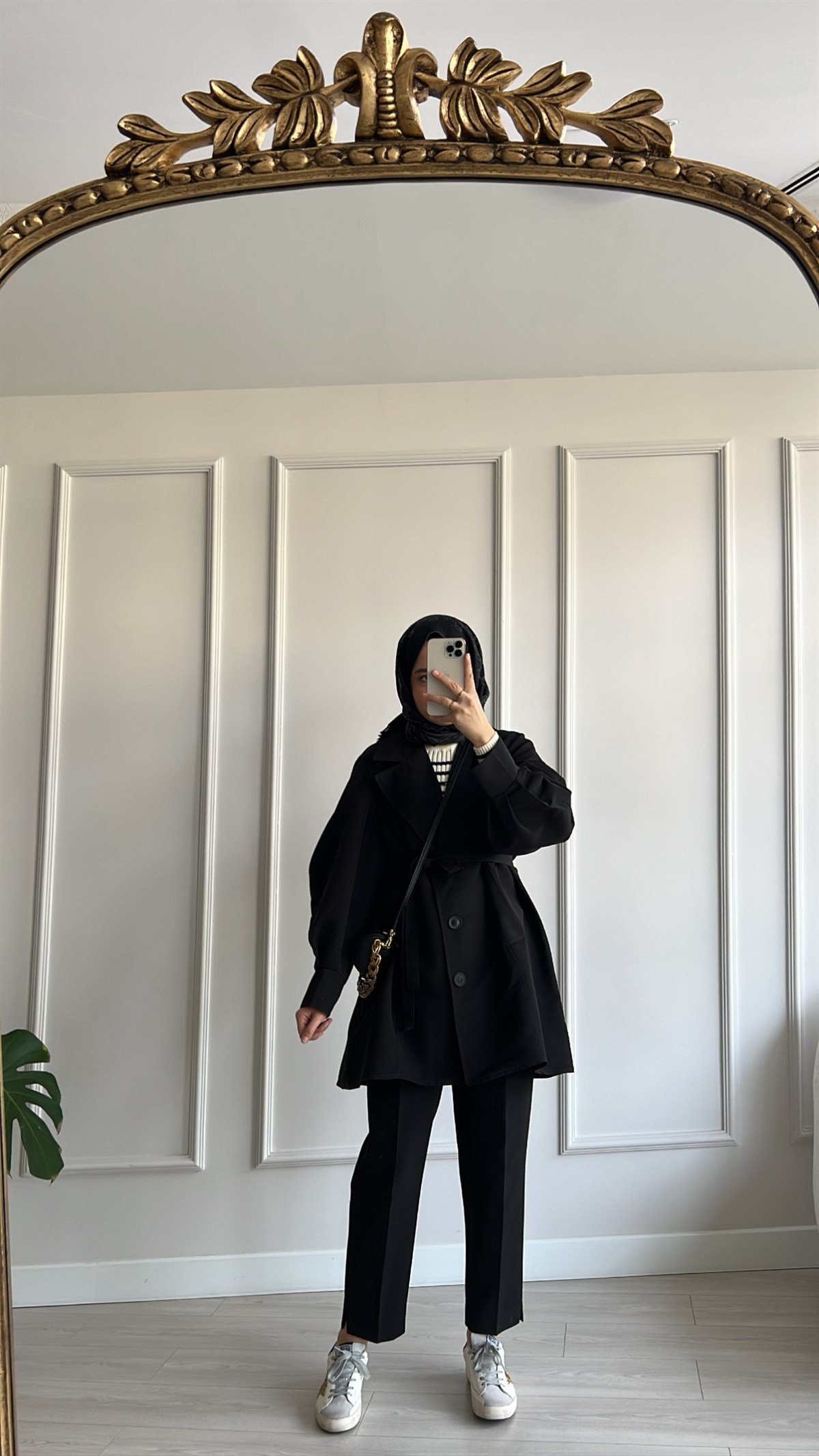 Oversize Düğme Detaylı Trenç