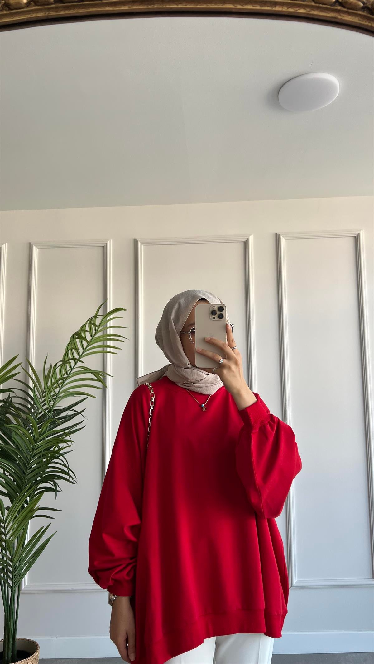 Oversize İki İplik Sweatshirt