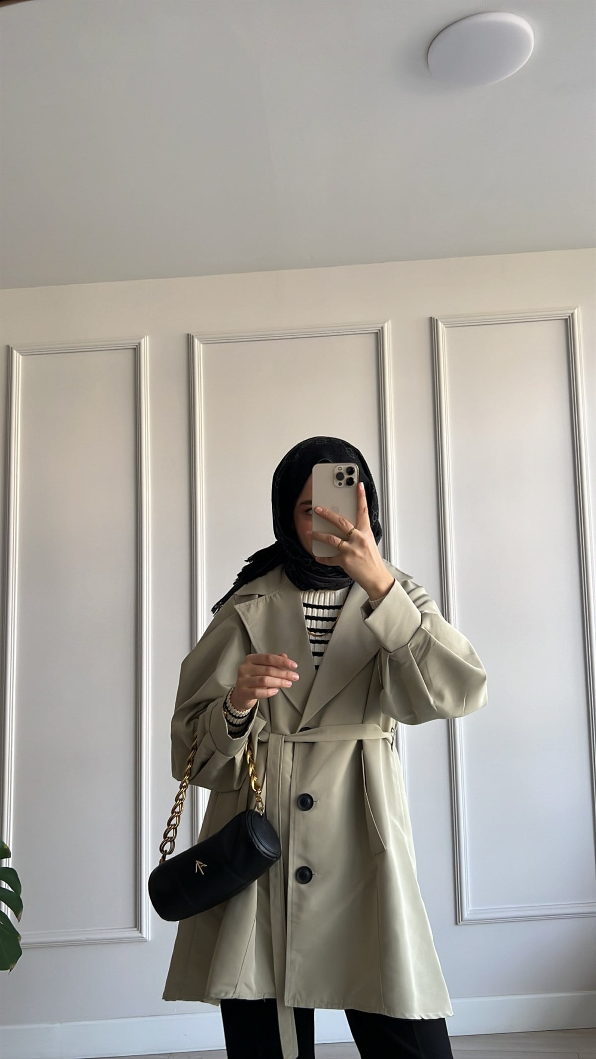 Oversize Kısa Trençkot