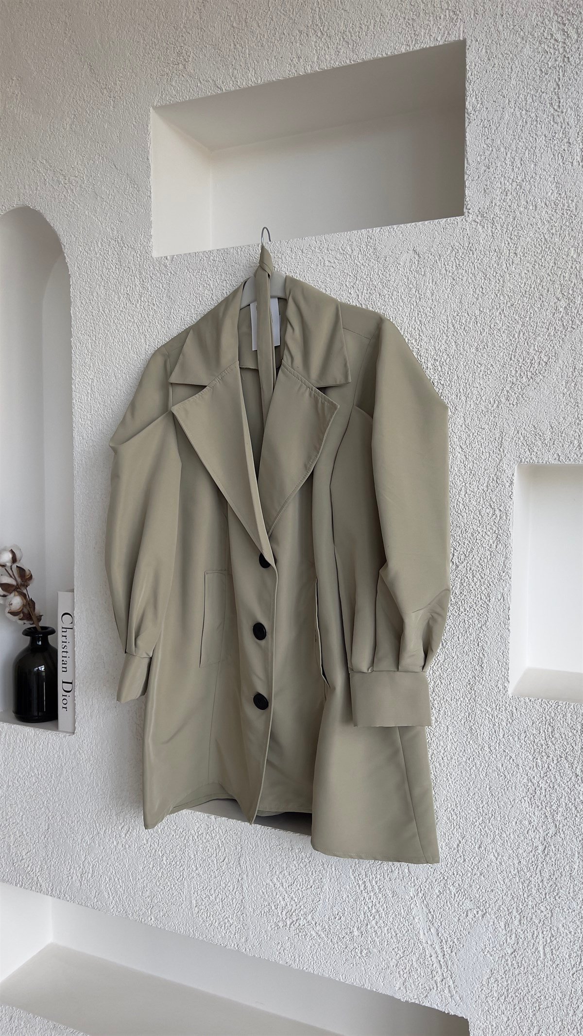 Oversize Kısa Trençkot