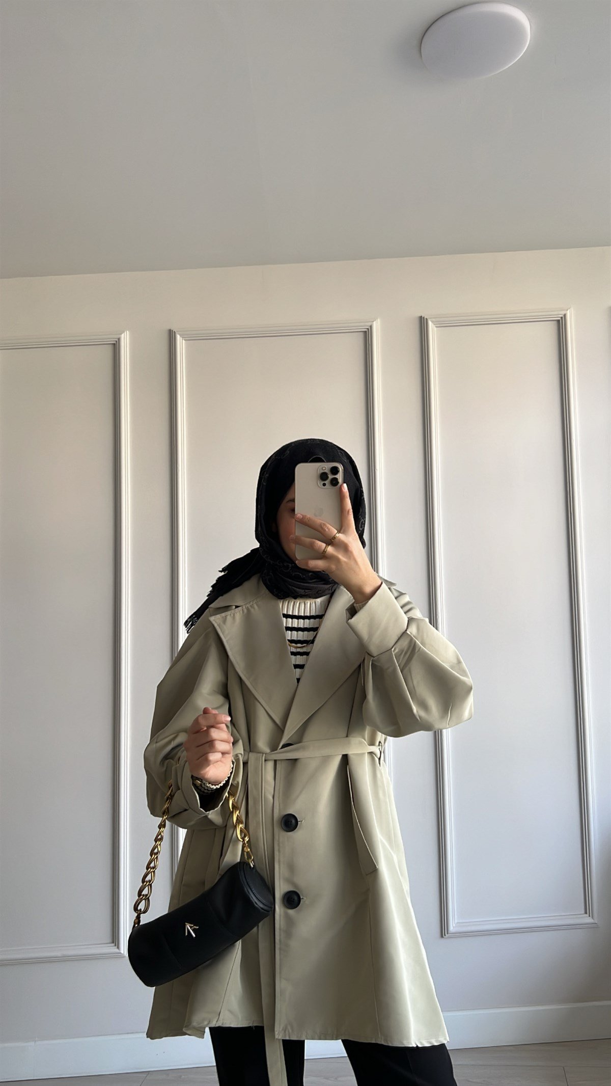 Oversize Kısa Trençkot