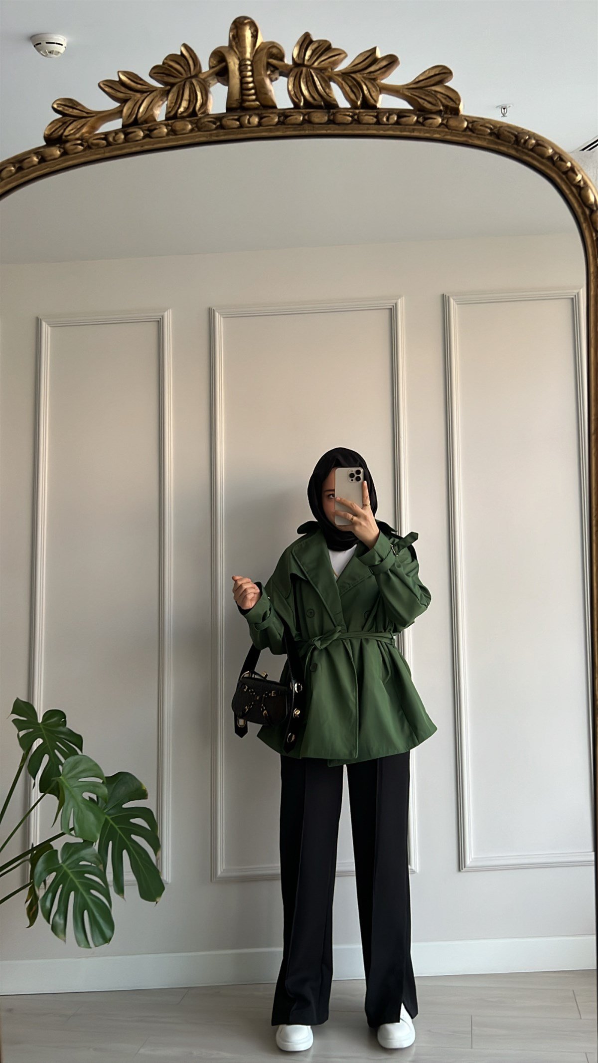 Oversize Kısa Trençkot