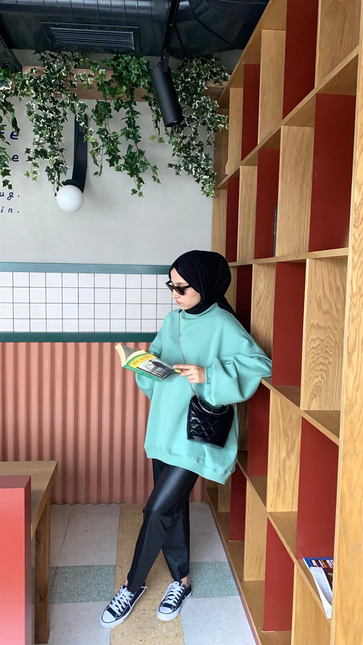 Oversize Melanjlı Mint Sweatshirt