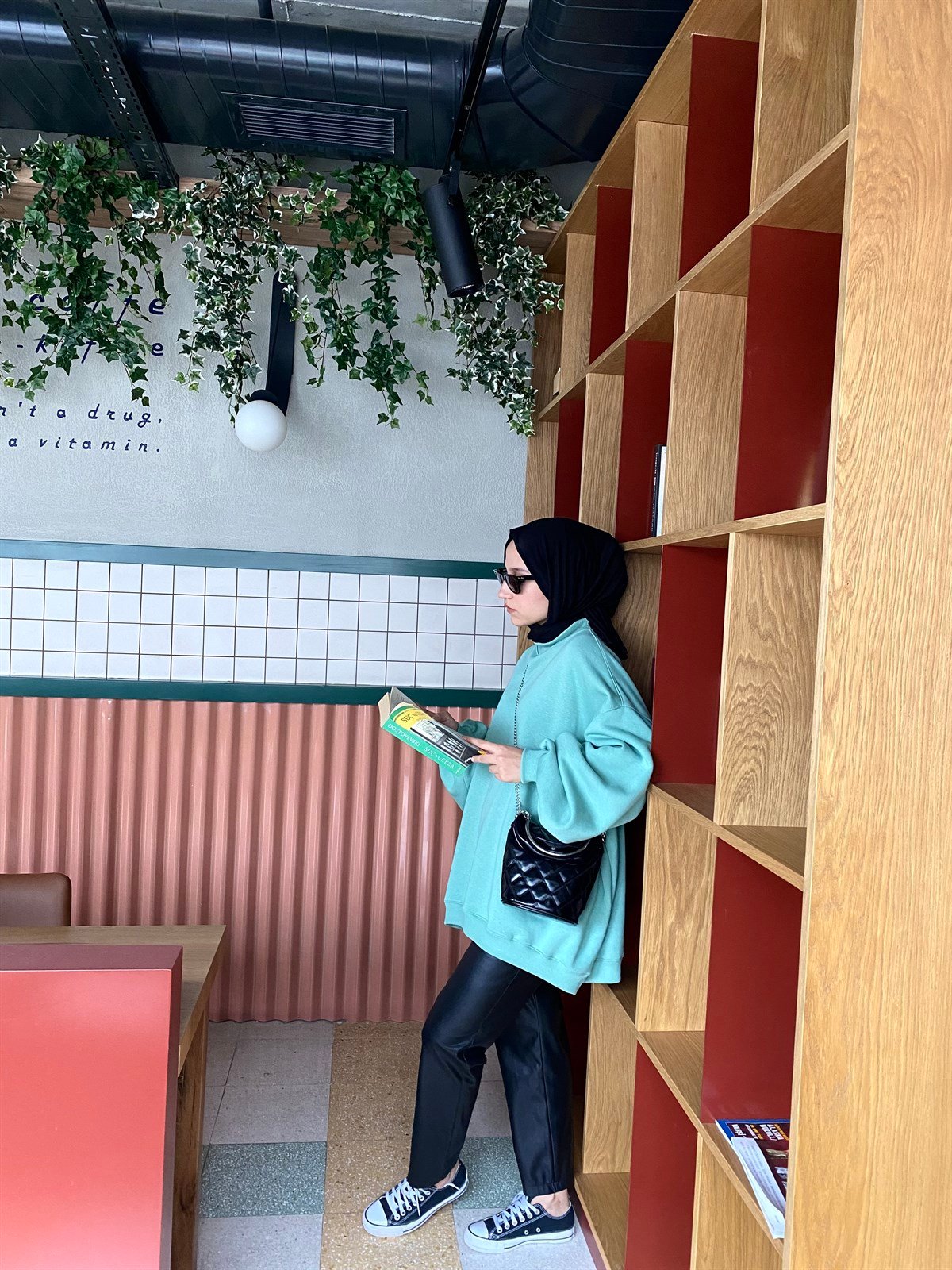 Oversize Melanjlı Mint Sweatshirt