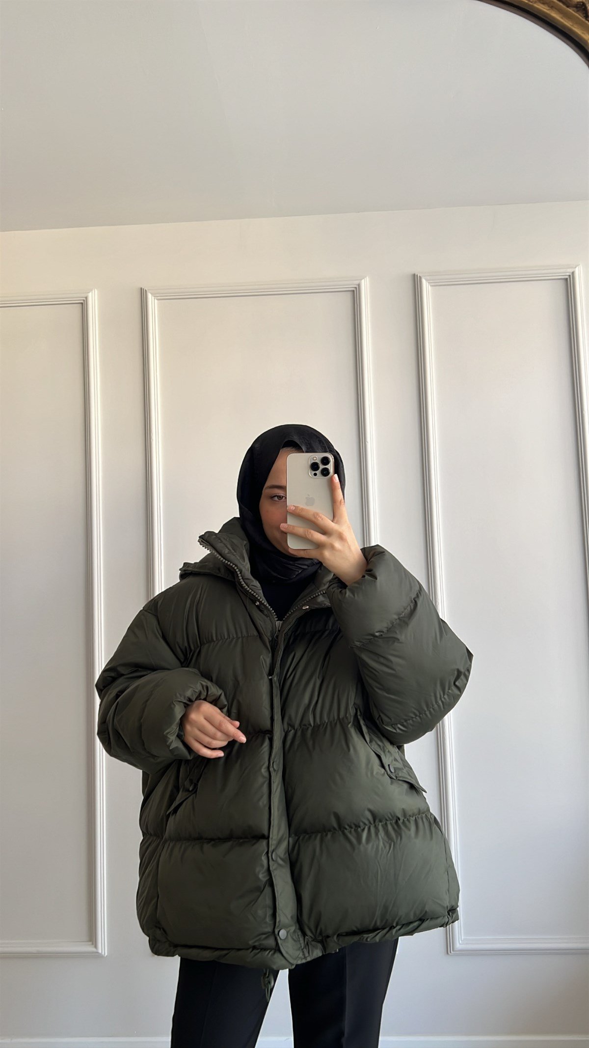 Oversize Şişme Mont 