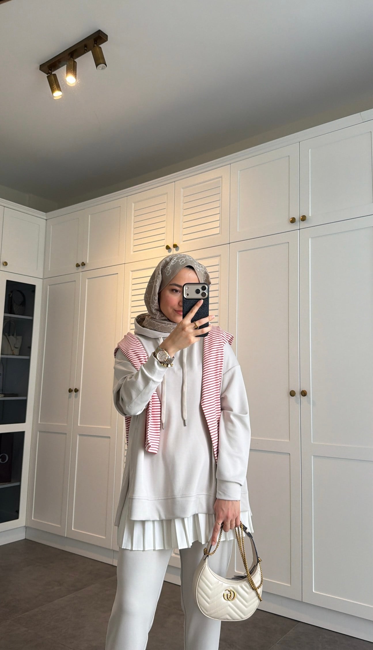 Oysh Kapşonlu Sweat Takım Taş