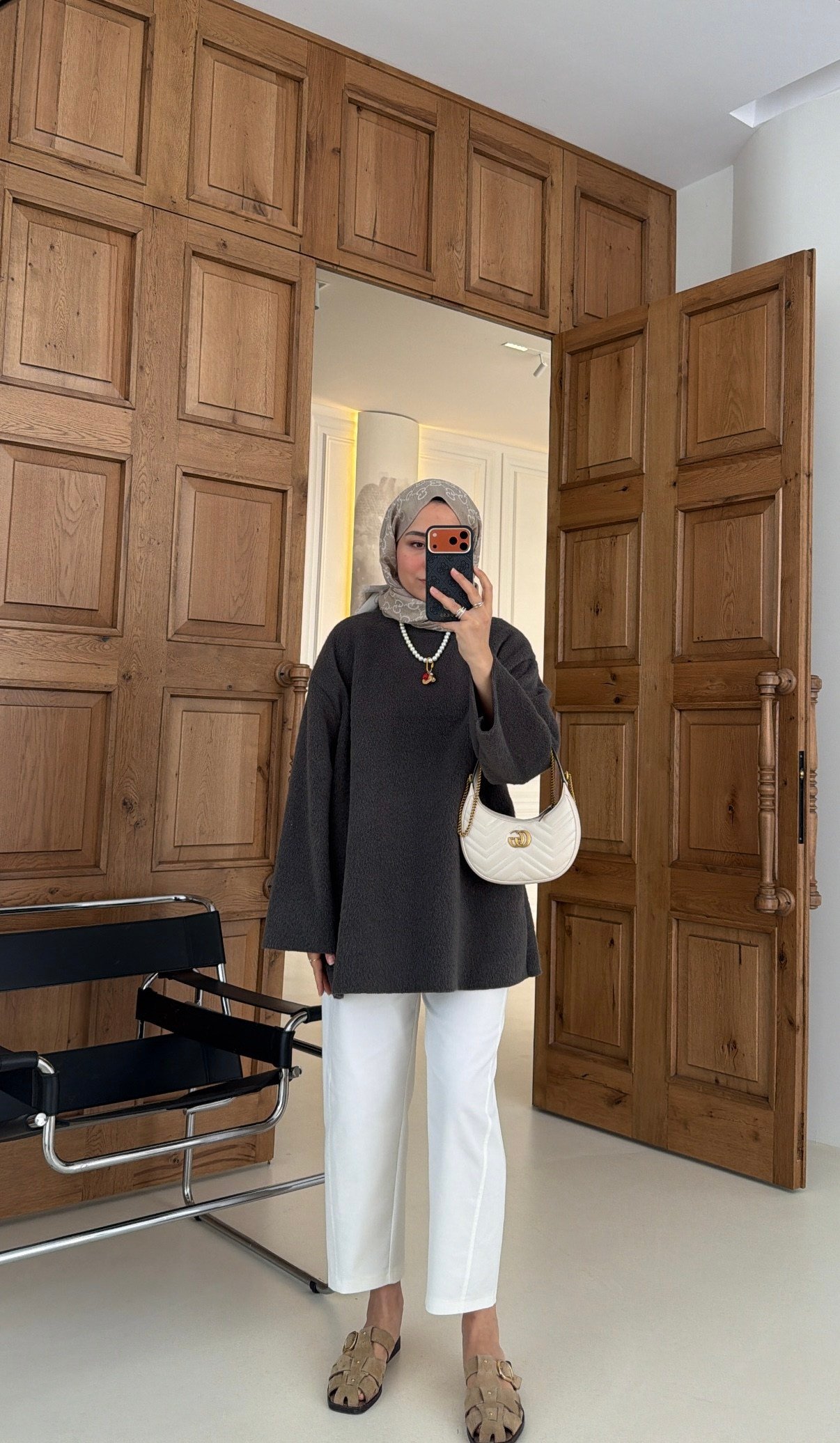 Pamuk Dokulu Kazak Antrasit   