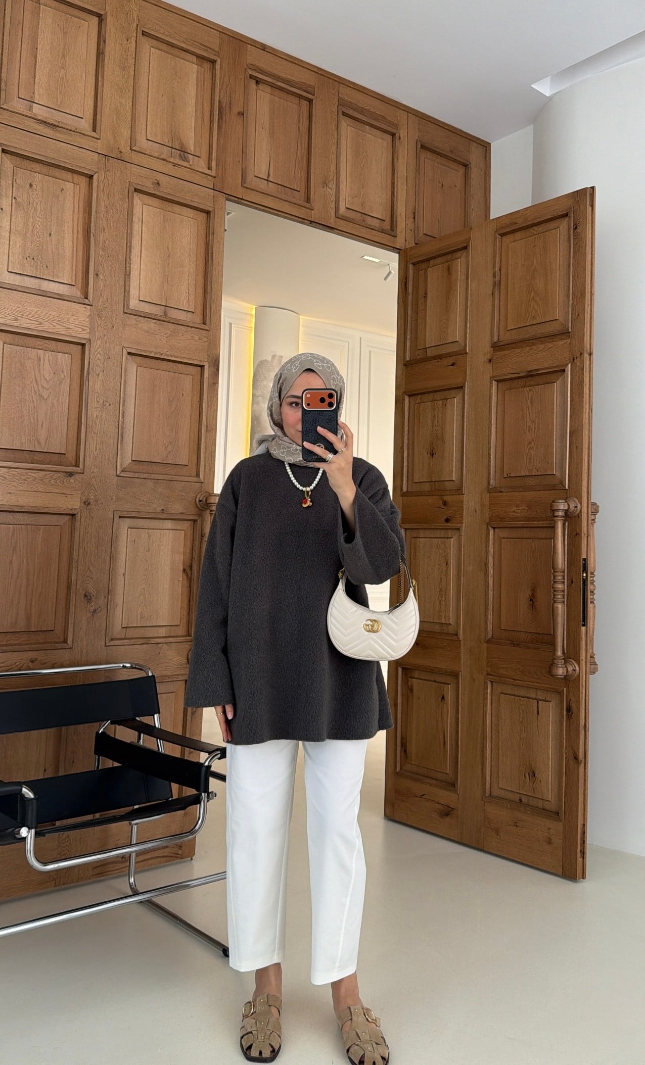 Pamuk Dokulu Kazak Antrasit   