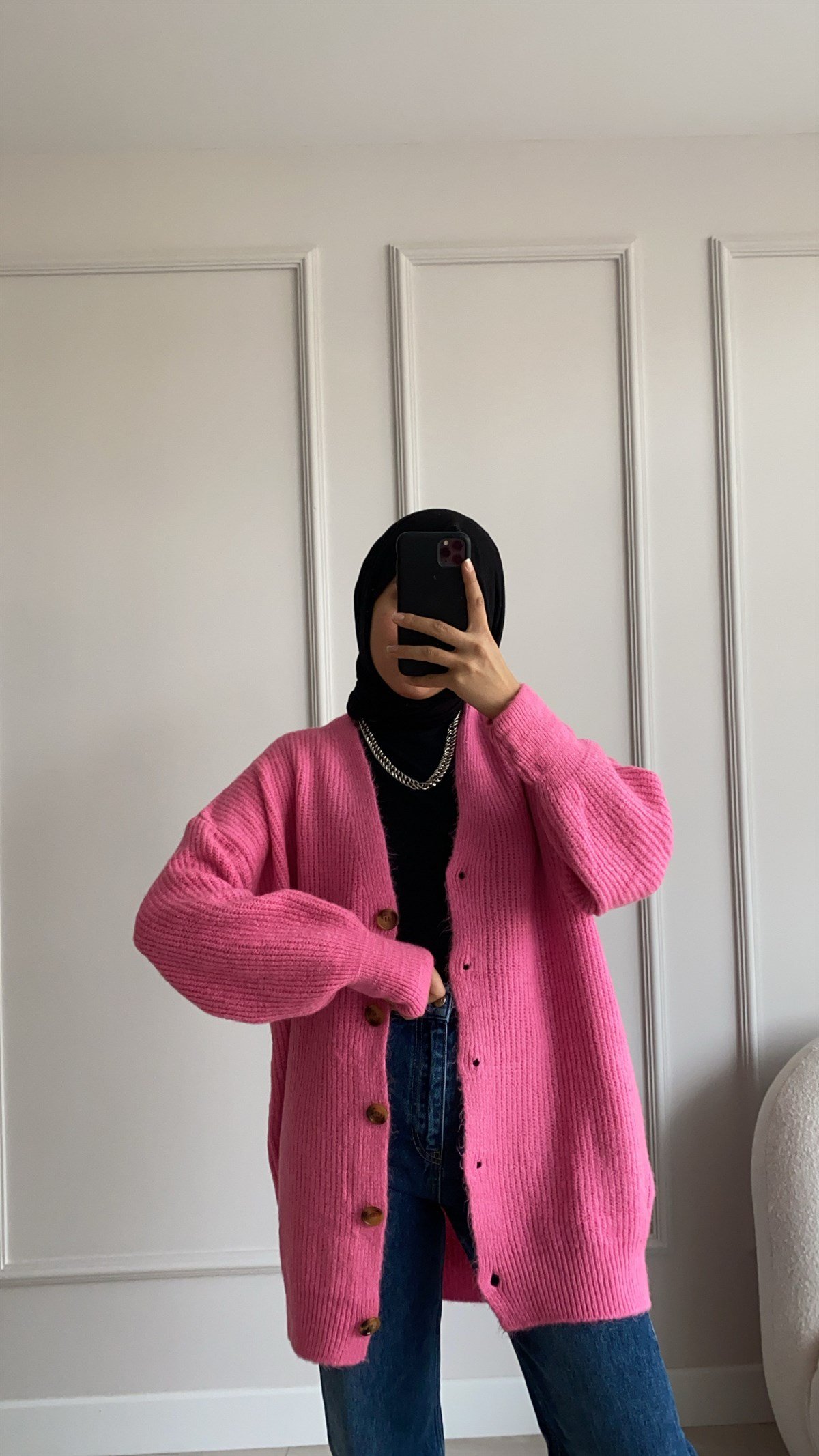 Pembe Triko Hırka