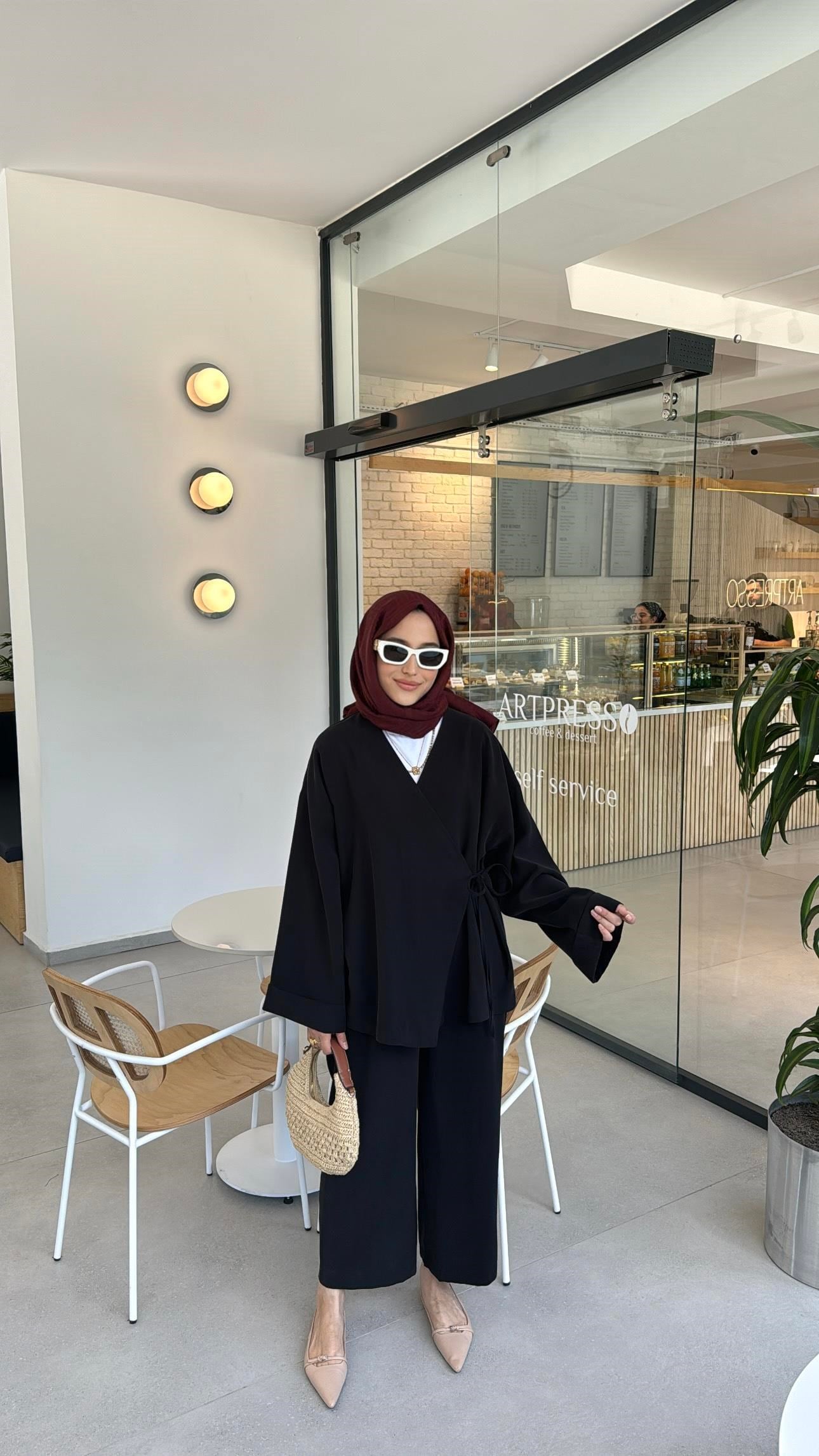 Pinterest Modal Kumaş Premium Takım Siyah