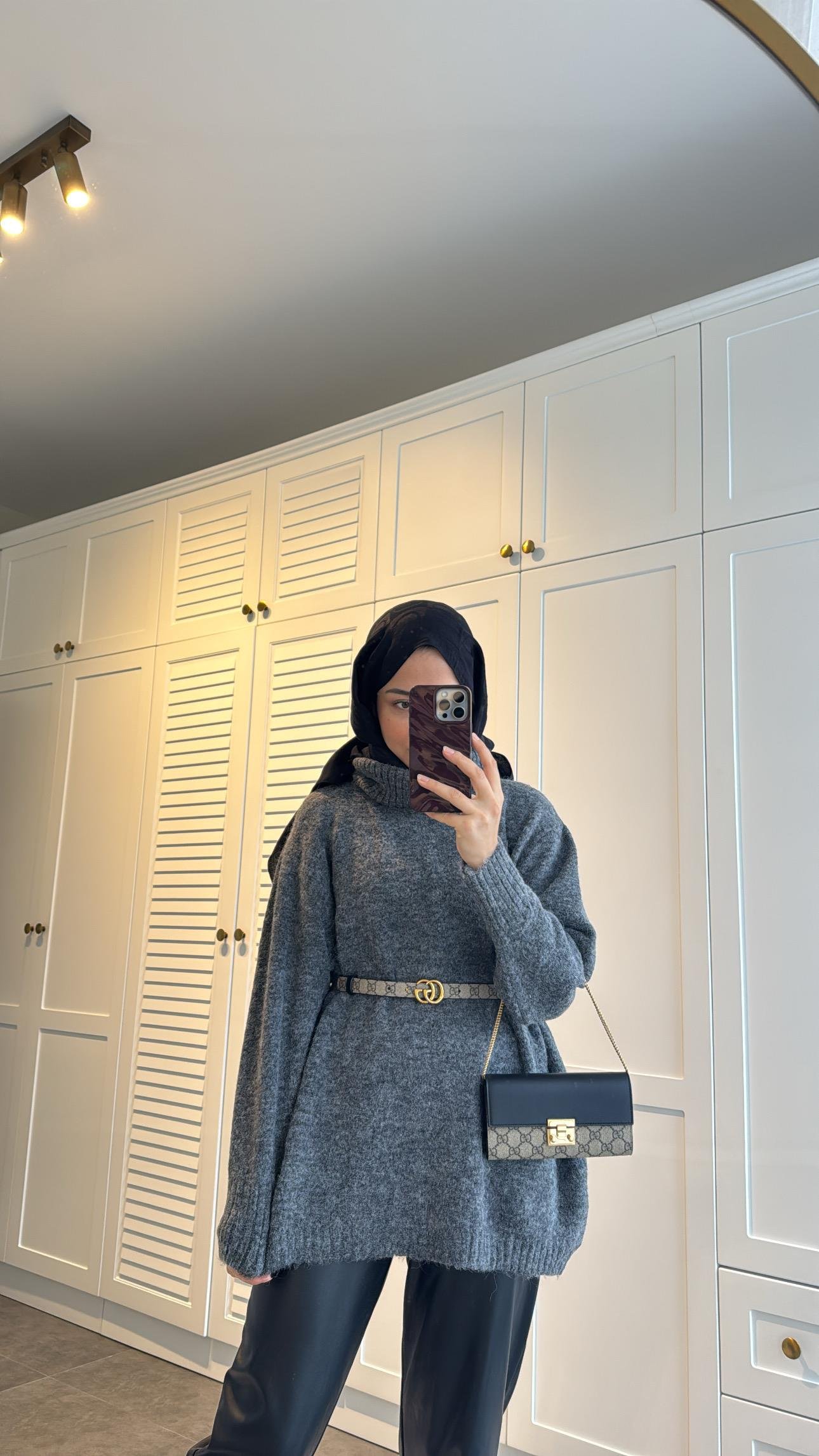 Pinterest Oversize Kazak Antrasit