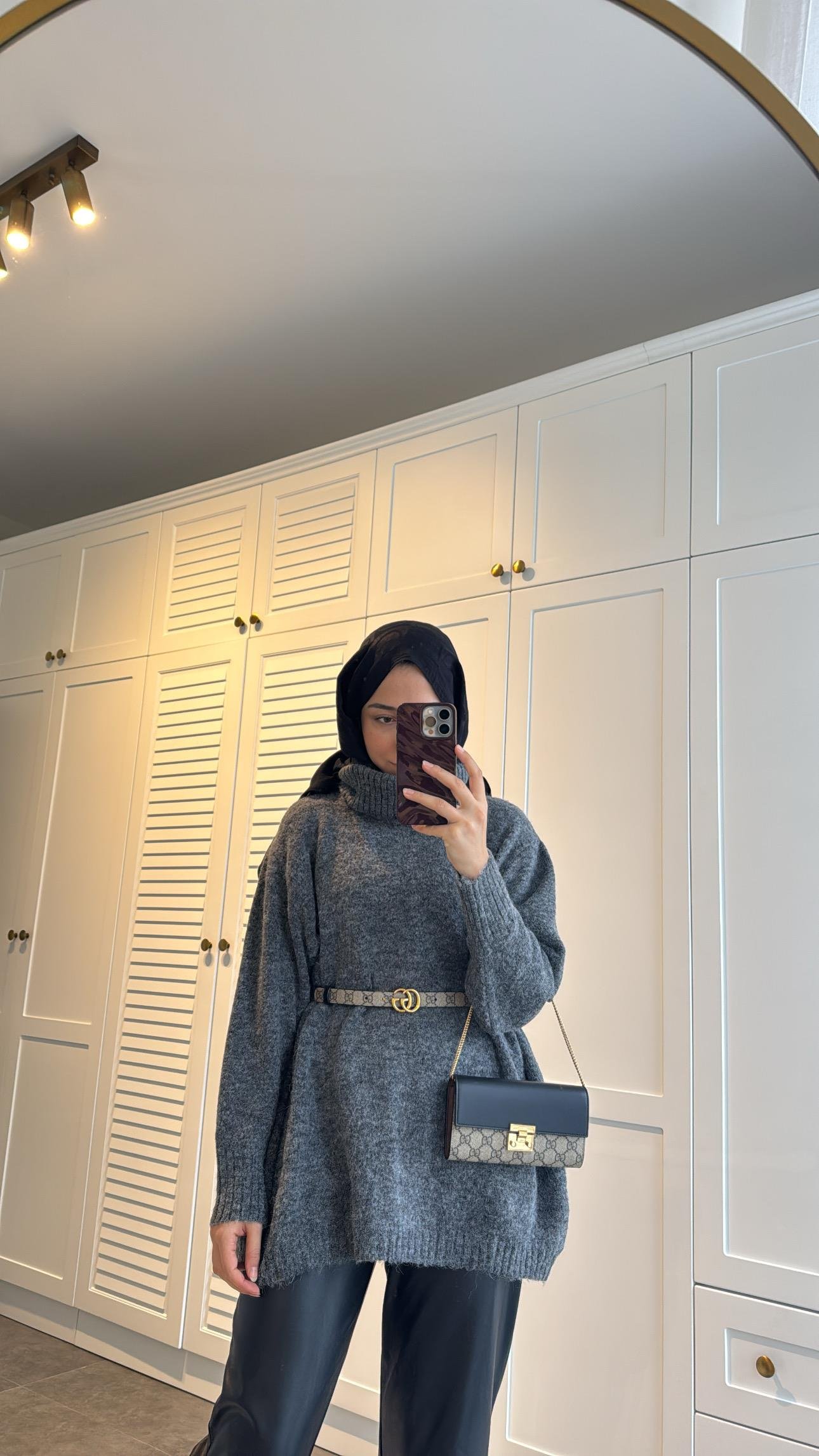 Pinterest Oversize Kazak Antrasit