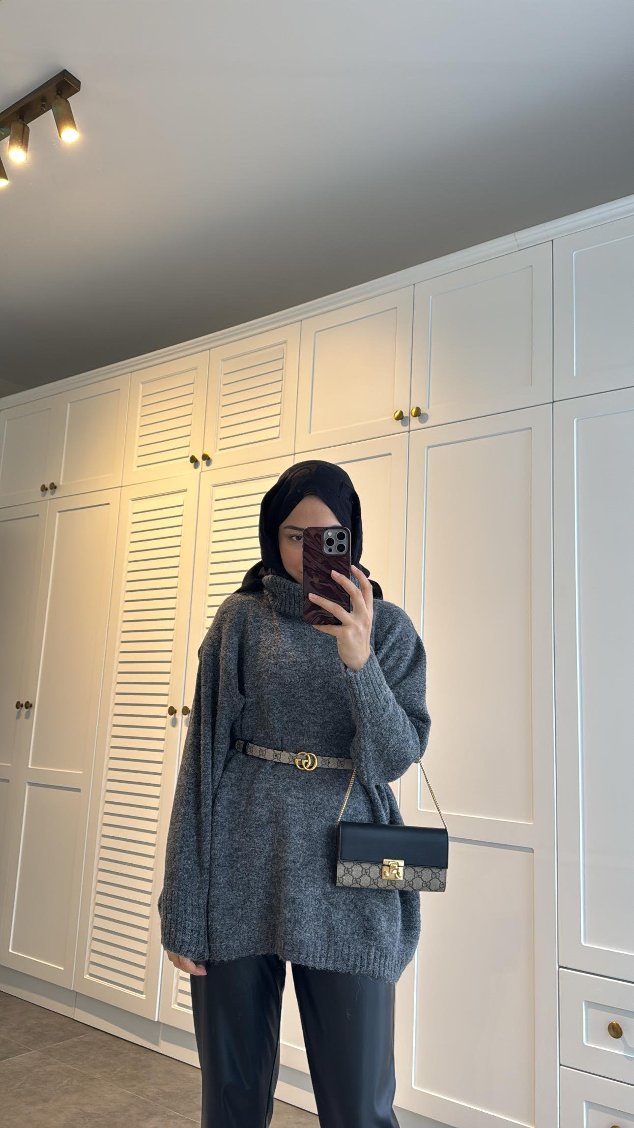 Pinterest Oversize Kazak Antrasit