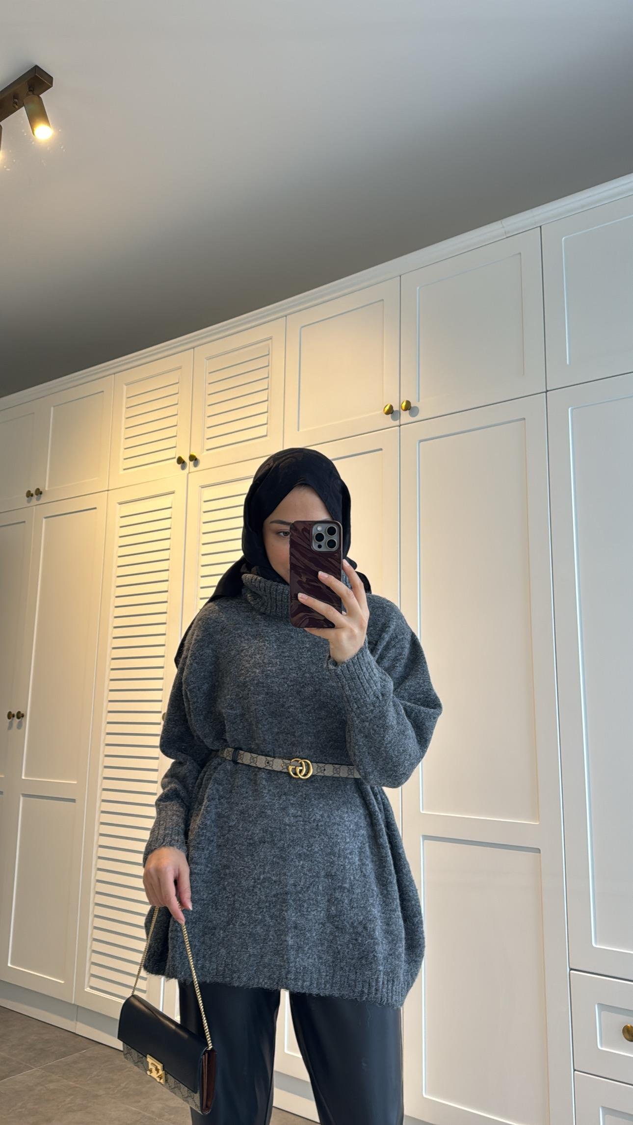Pinterest Oversize Kazak Antrasit