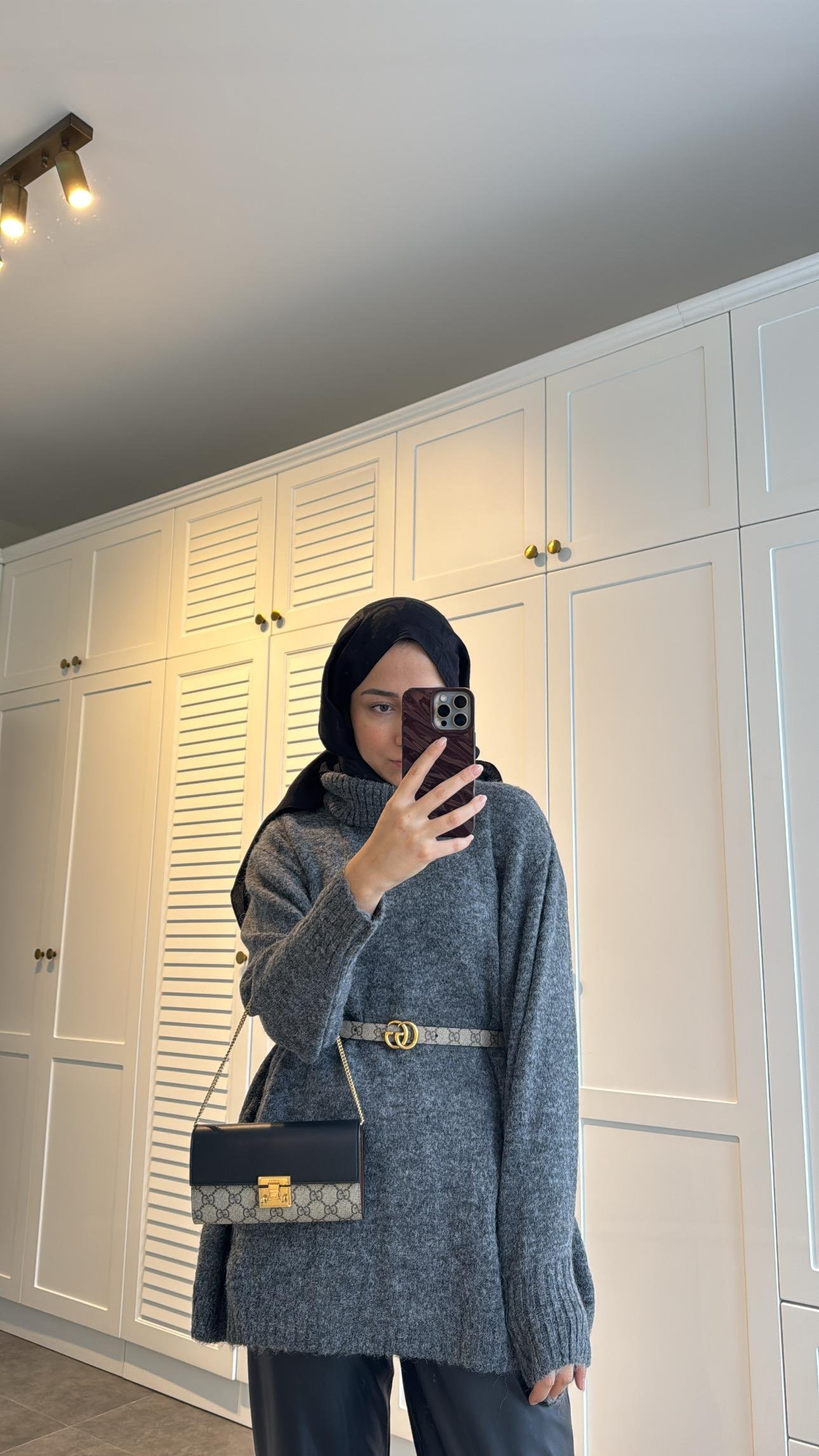 Pinterest Oversize Kazak Antrasit