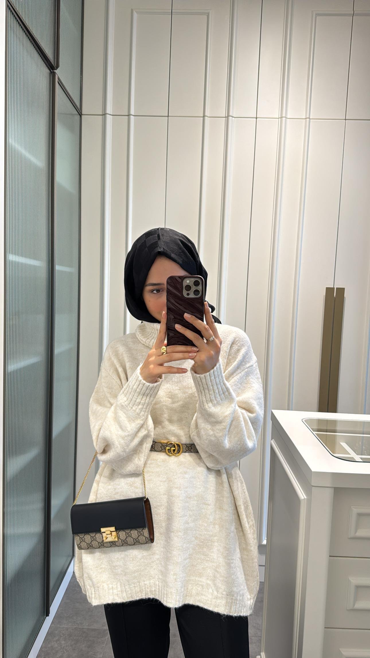 Pinterest Oversize Kazak Ekru