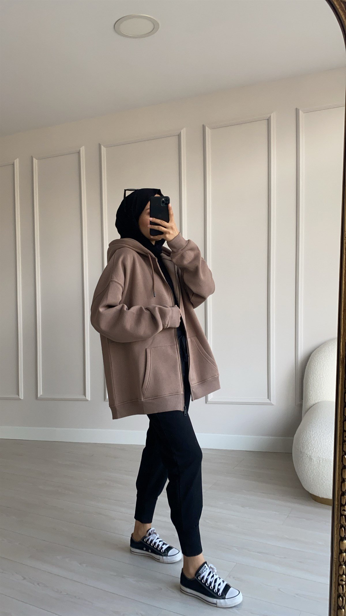 Polarlı Fermuarlı Hırka