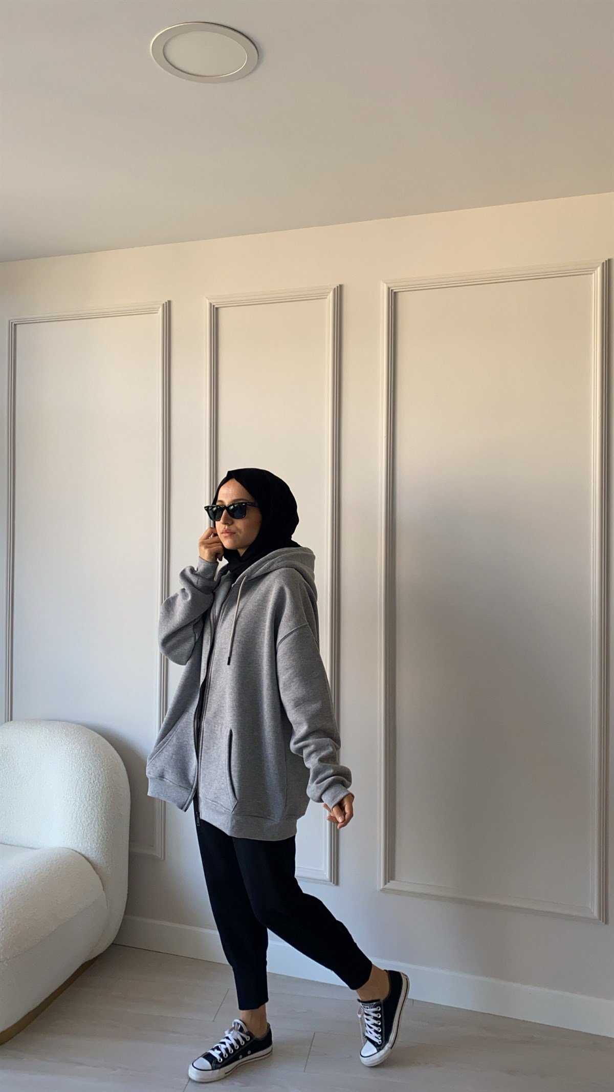 Polarlı Fermuarlı Hırka