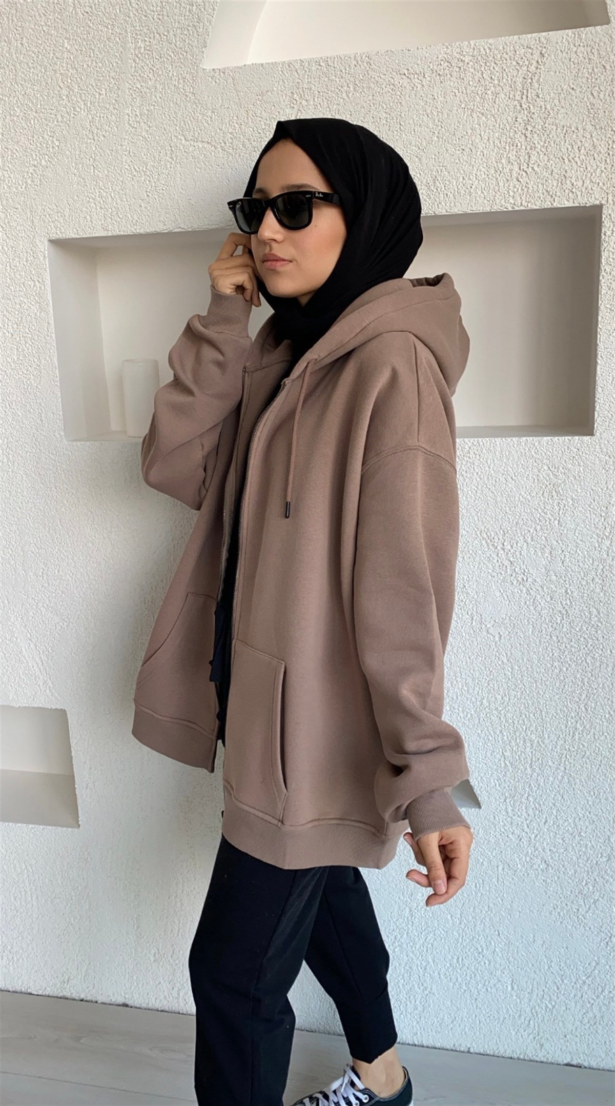 Polarlı Fermuarlı Hırka