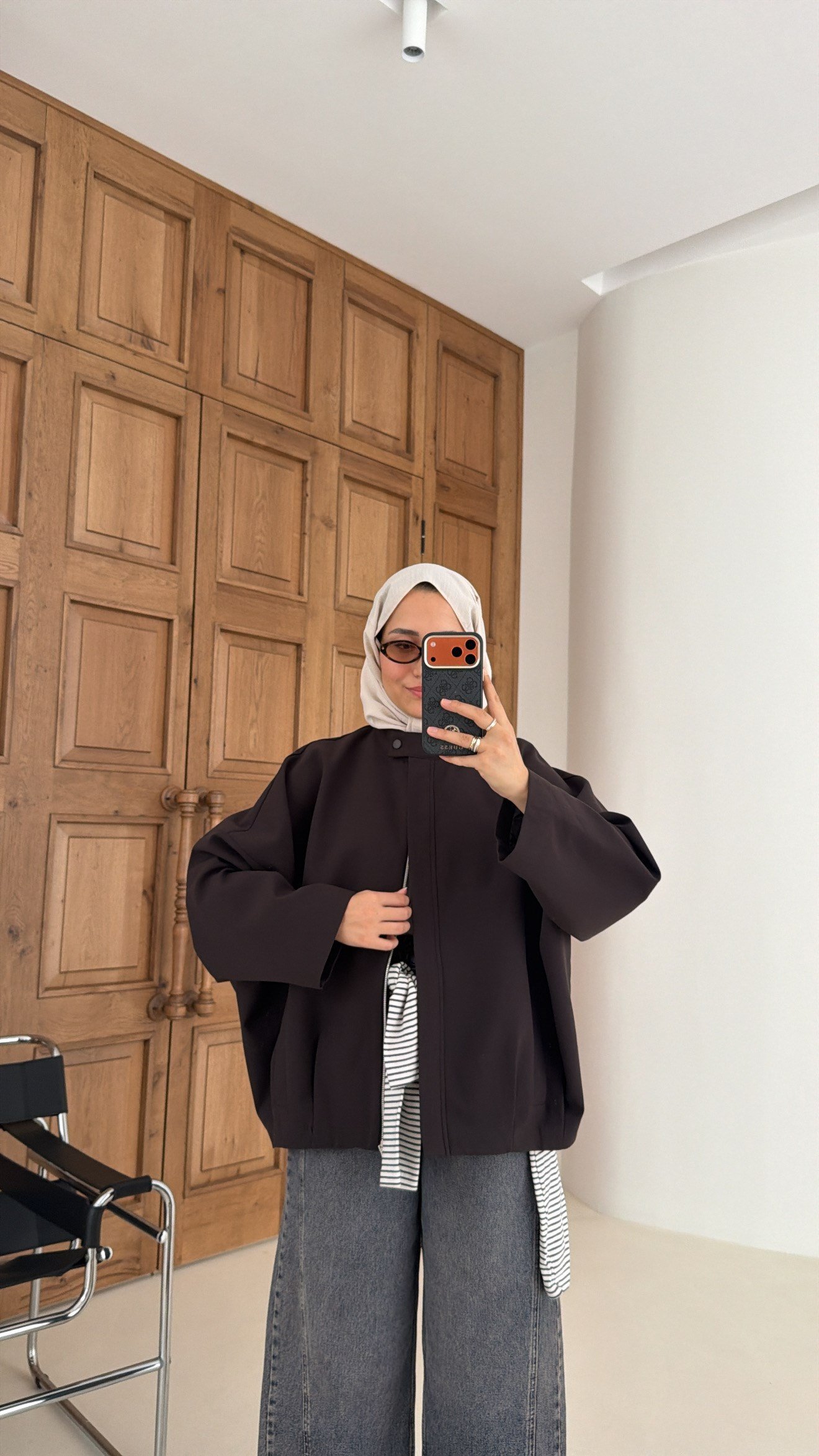 Premium Bomber Ceket Acı Kahve