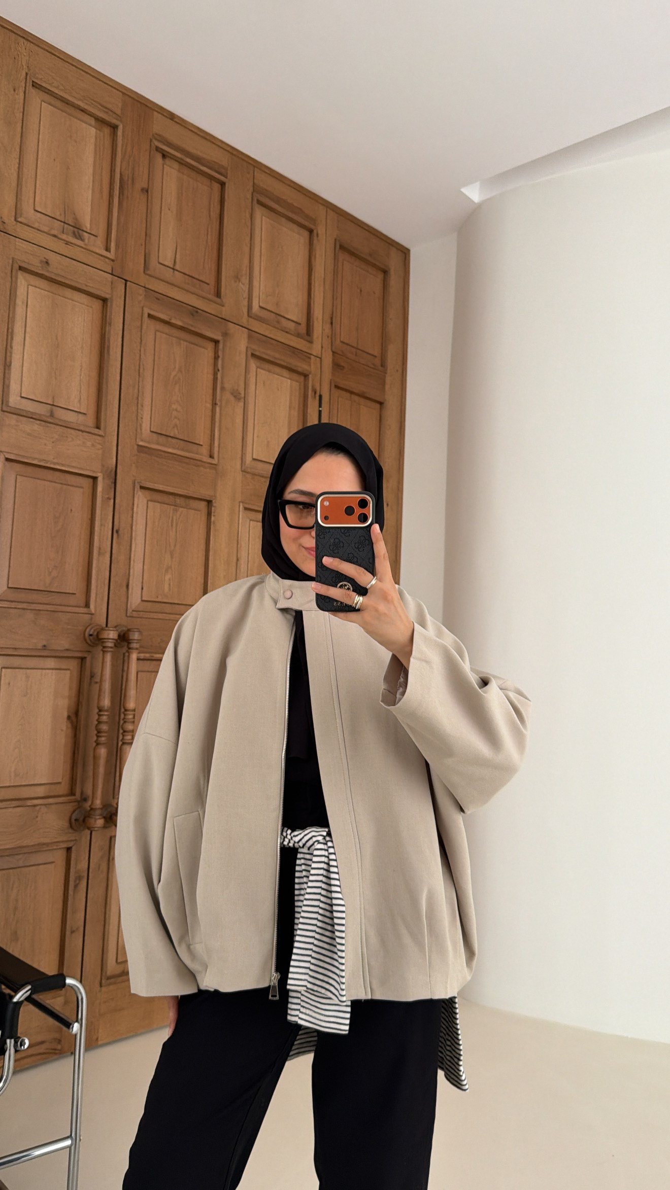 Premium Bomber Ceket Taş